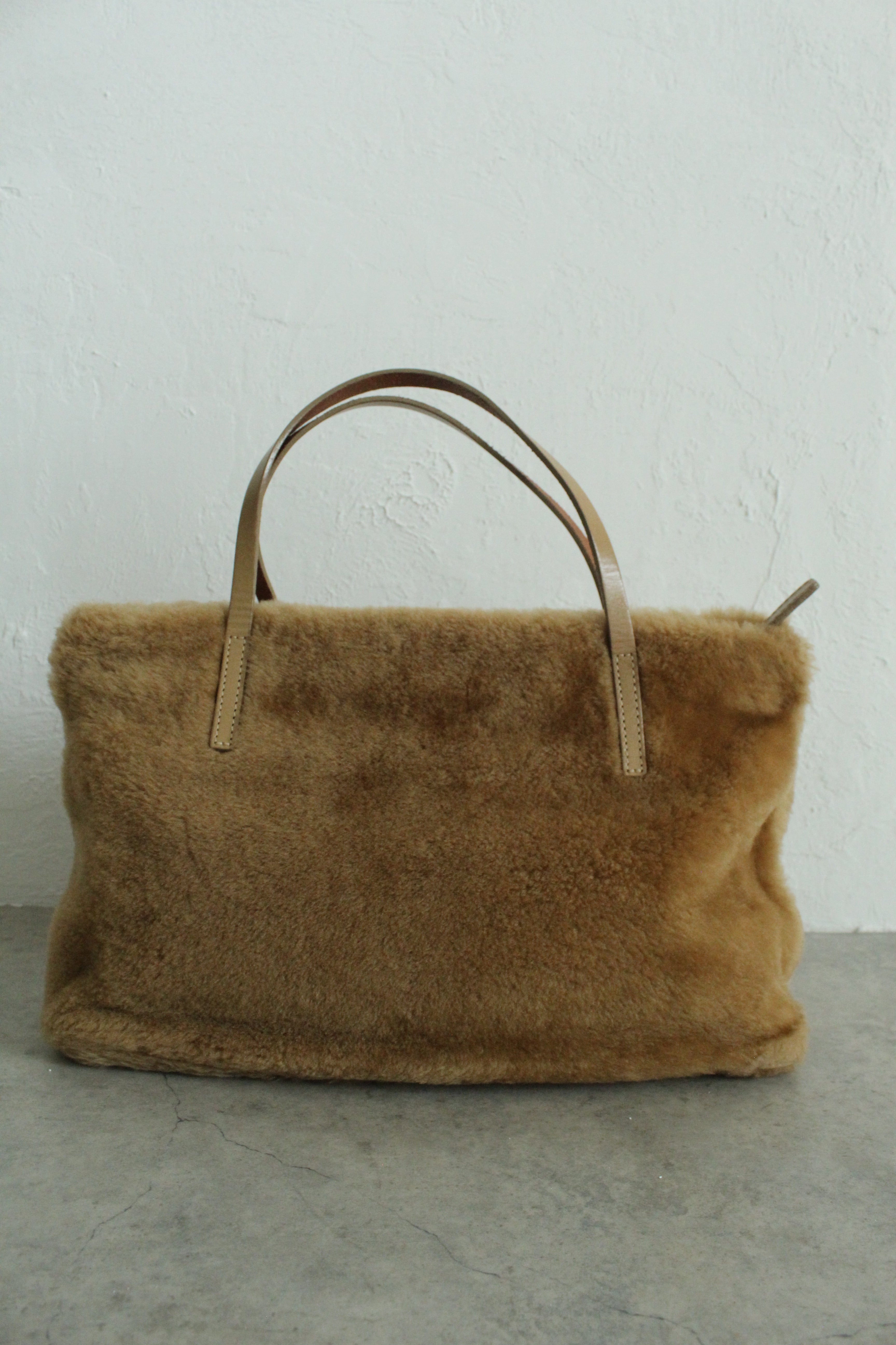 Faux Fur Boa FF logo Tote Bag