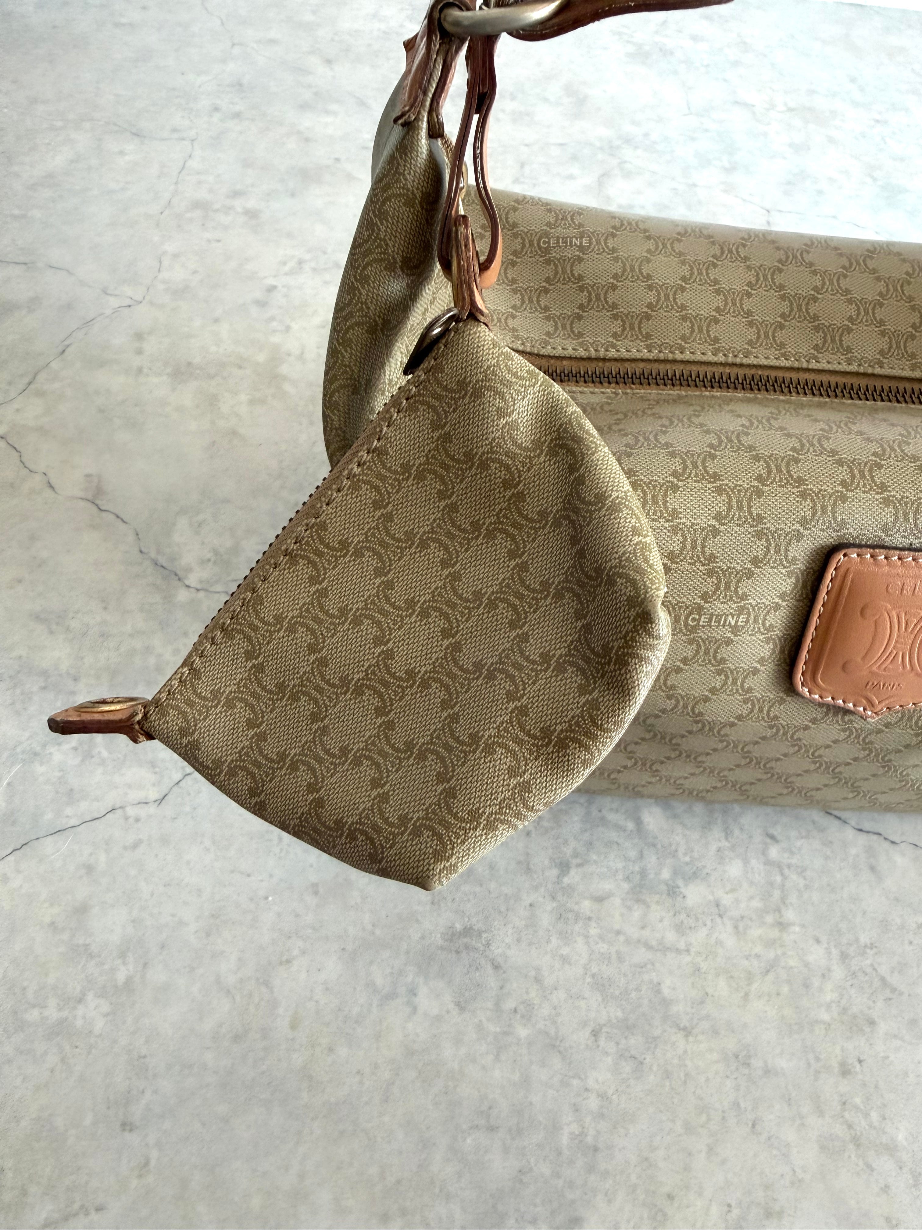 Macadam Monogram Canvas Bag with Matching Mini Pouch