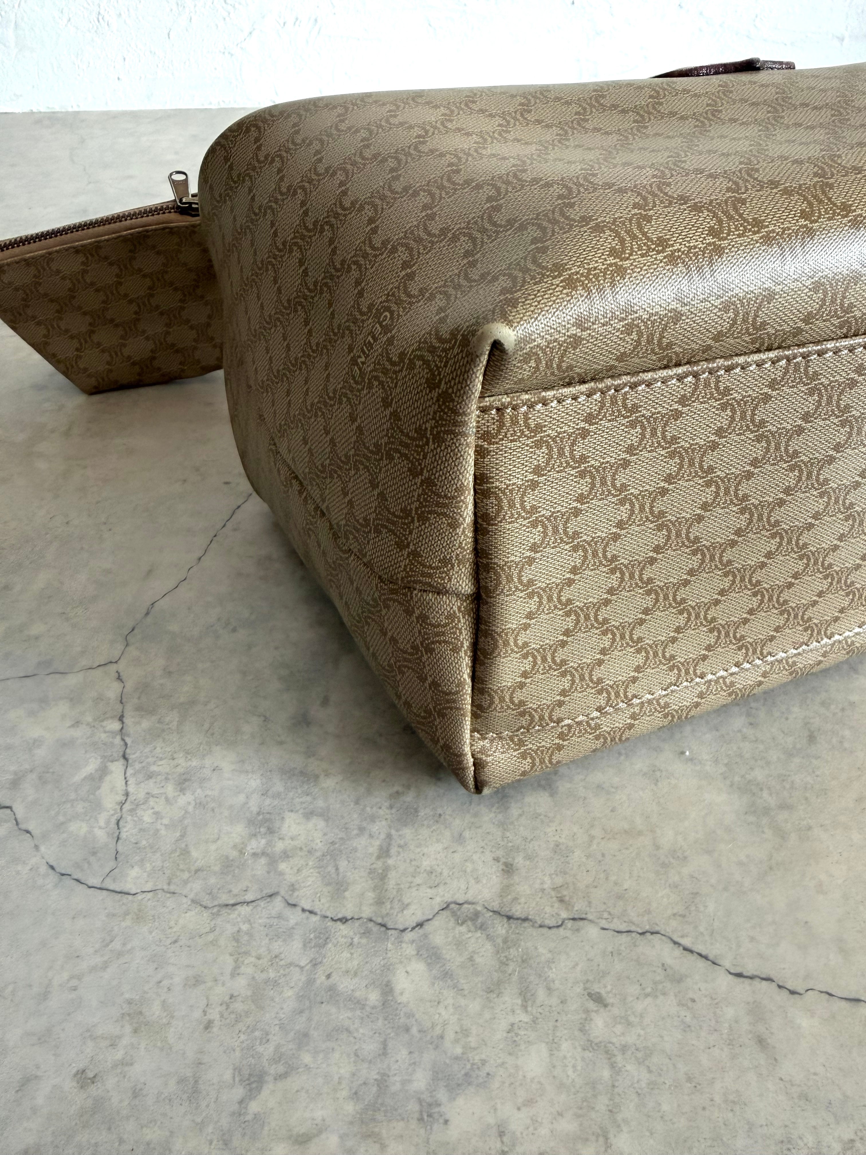 Macadam Monogram Canvas Bag with Matching Mini Pouch