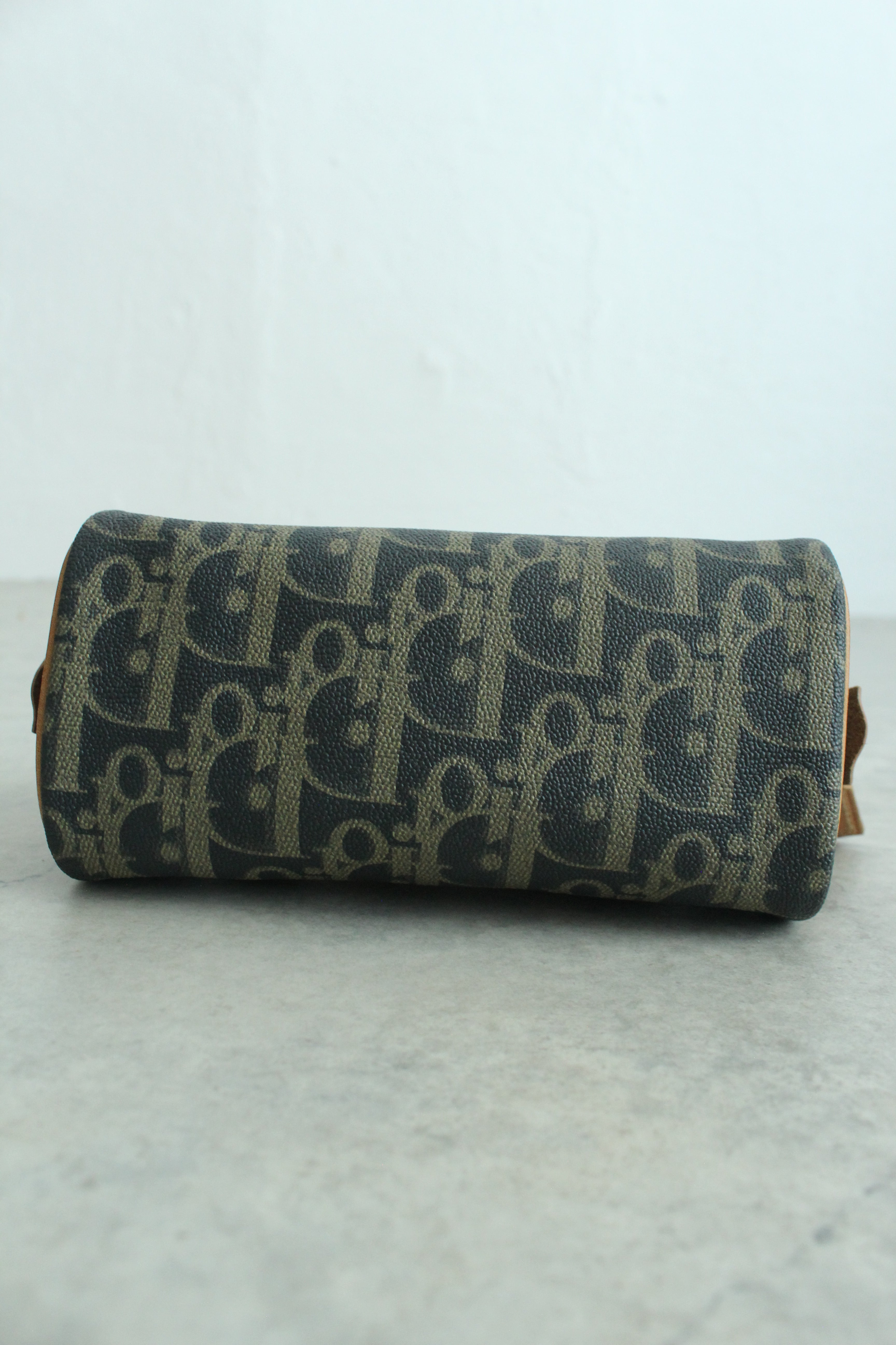 Mini Boston Bag Oblique Monogram Canvas with Leather Trim