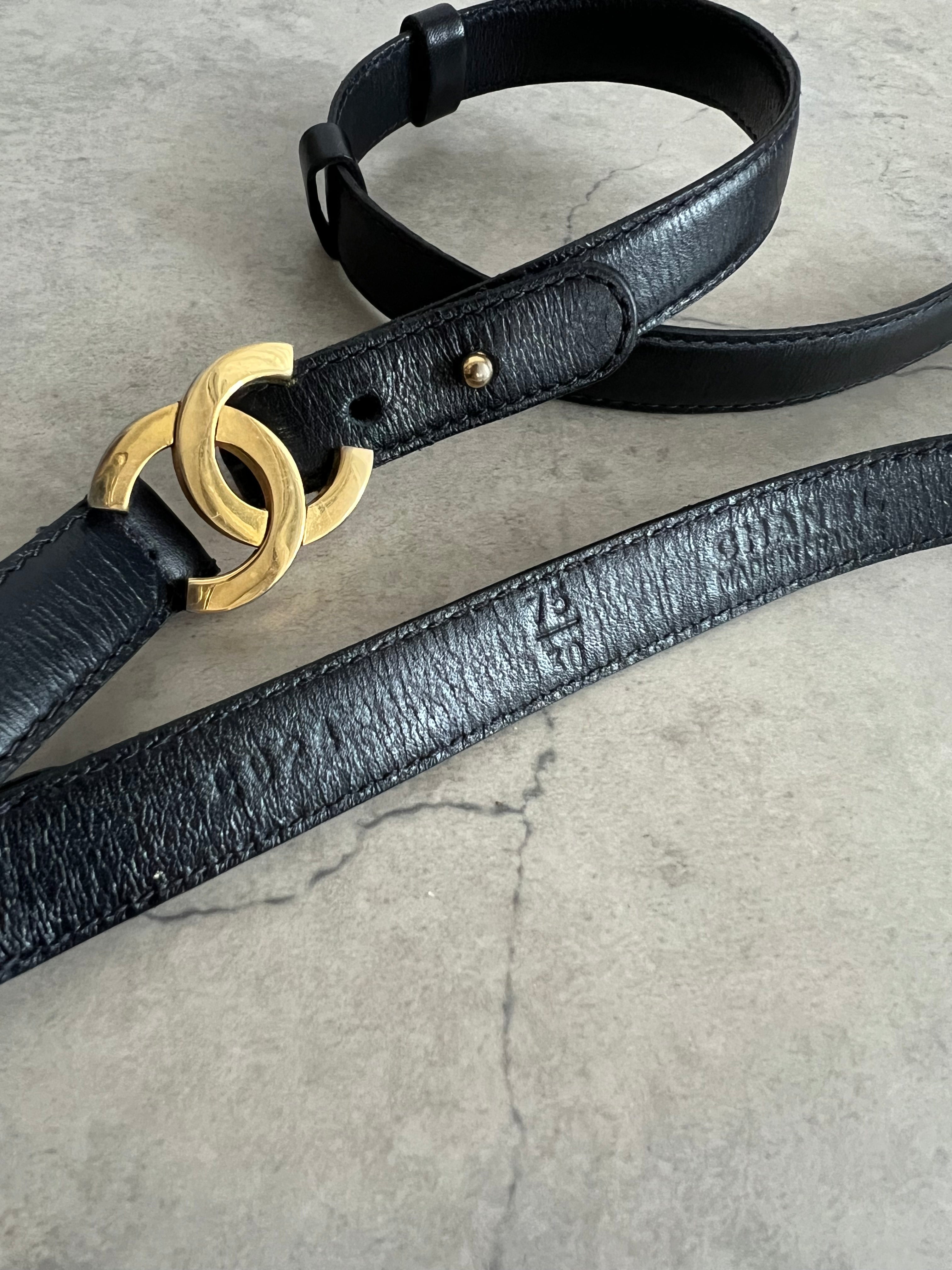Calf leather belt 75/30 Black