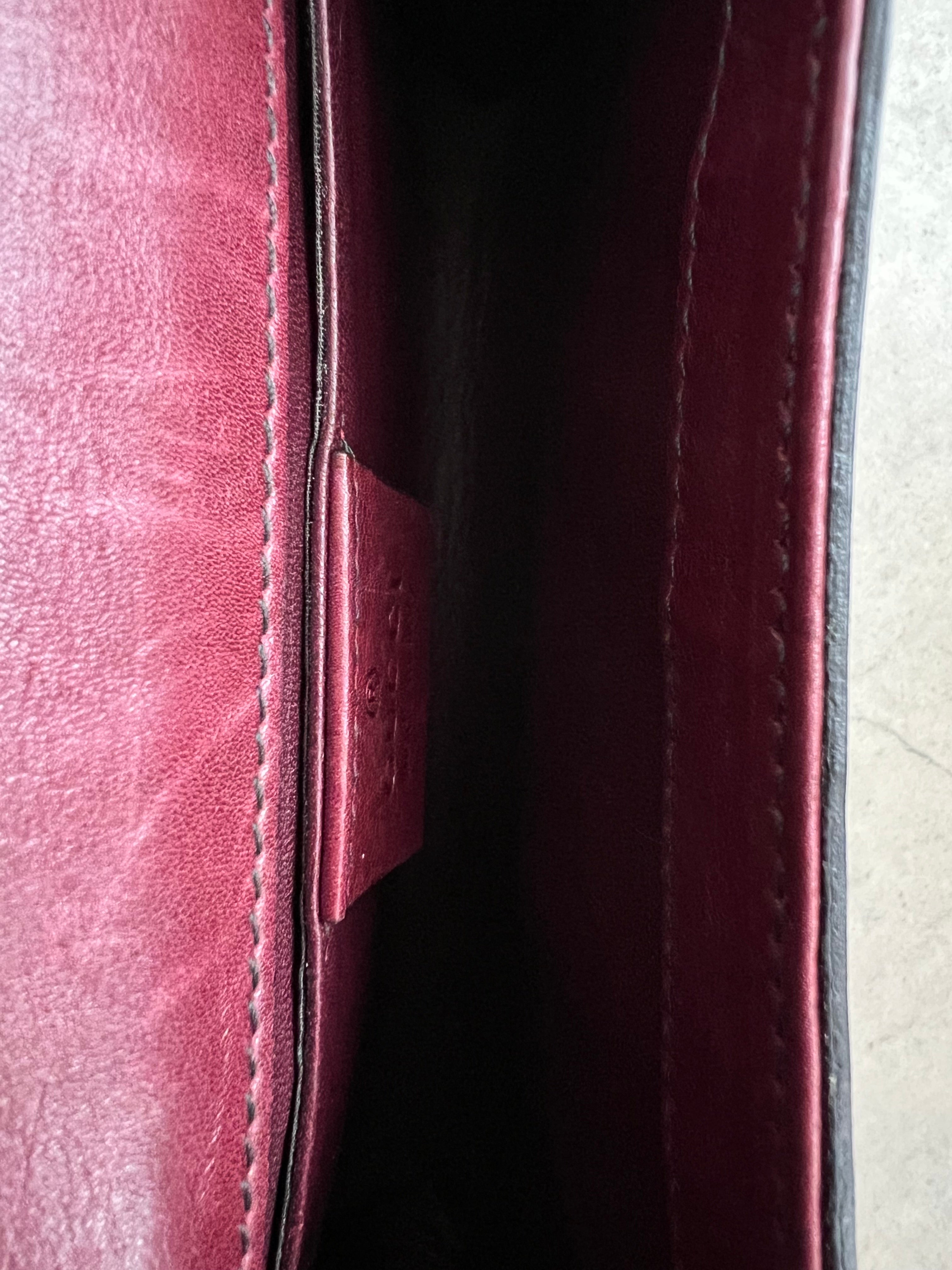 Emily bag in Burgundy red