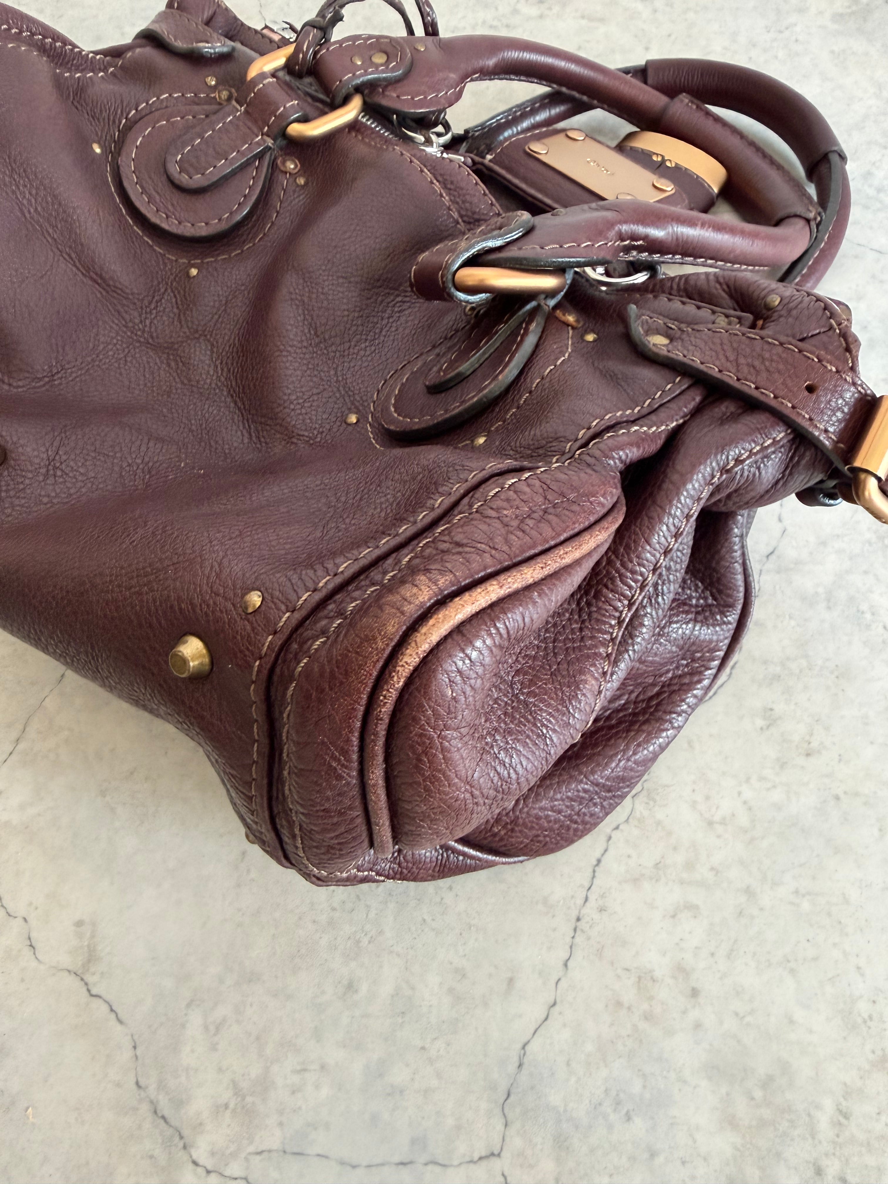 Medium Paddington Handbag in Dark Brown Y2K