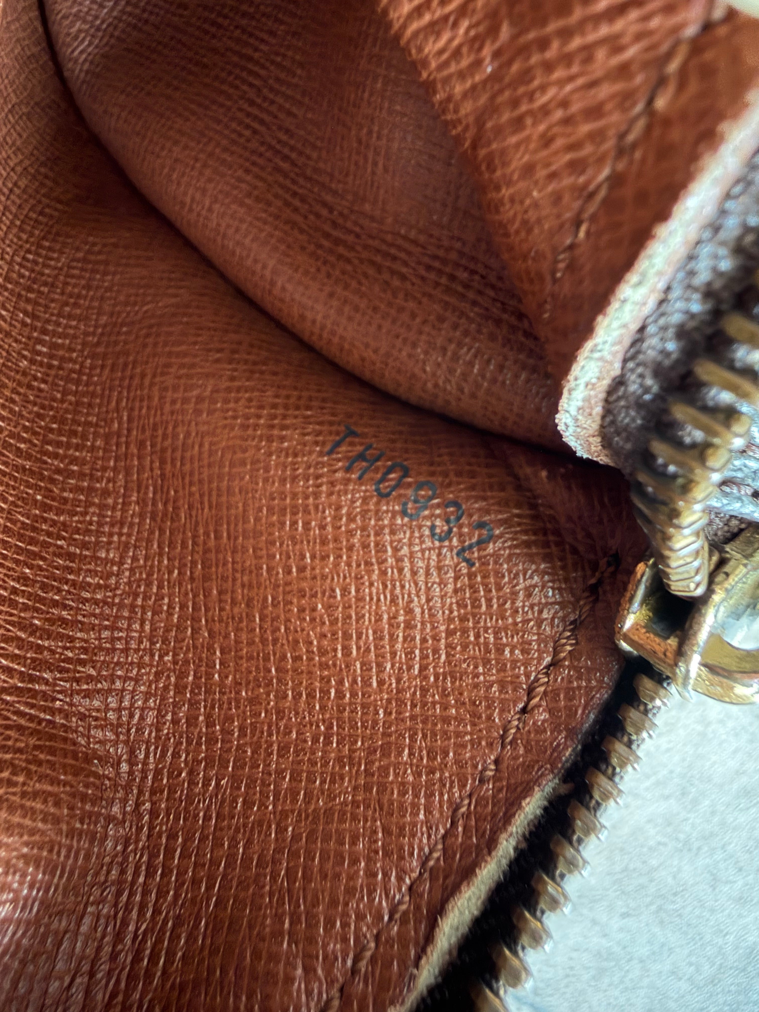 1992 Papillon 30 Monogram Canvas Handbag with Mini pouch bag