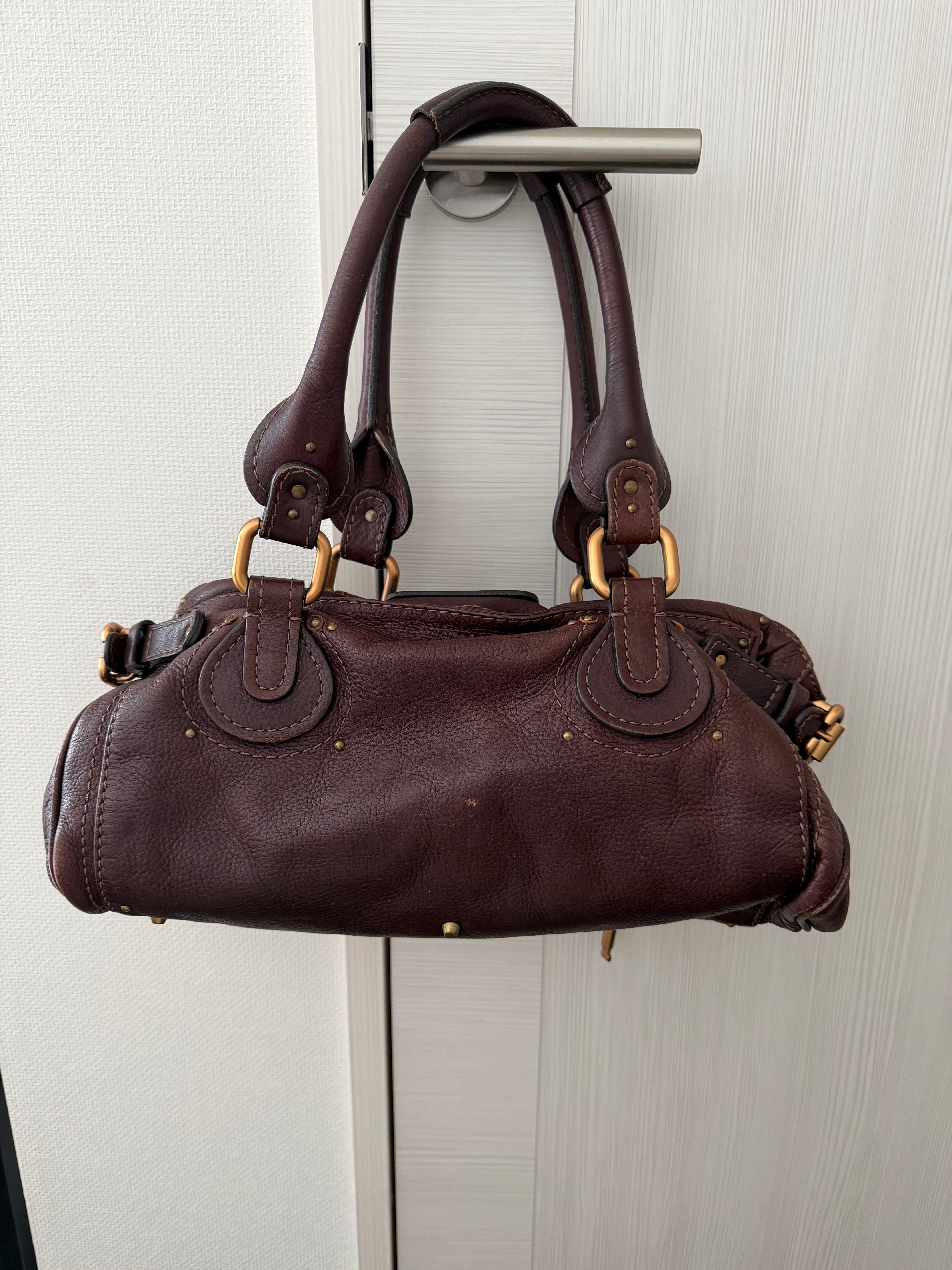 Medium Paddington Handbag in Dark Brown Y2K