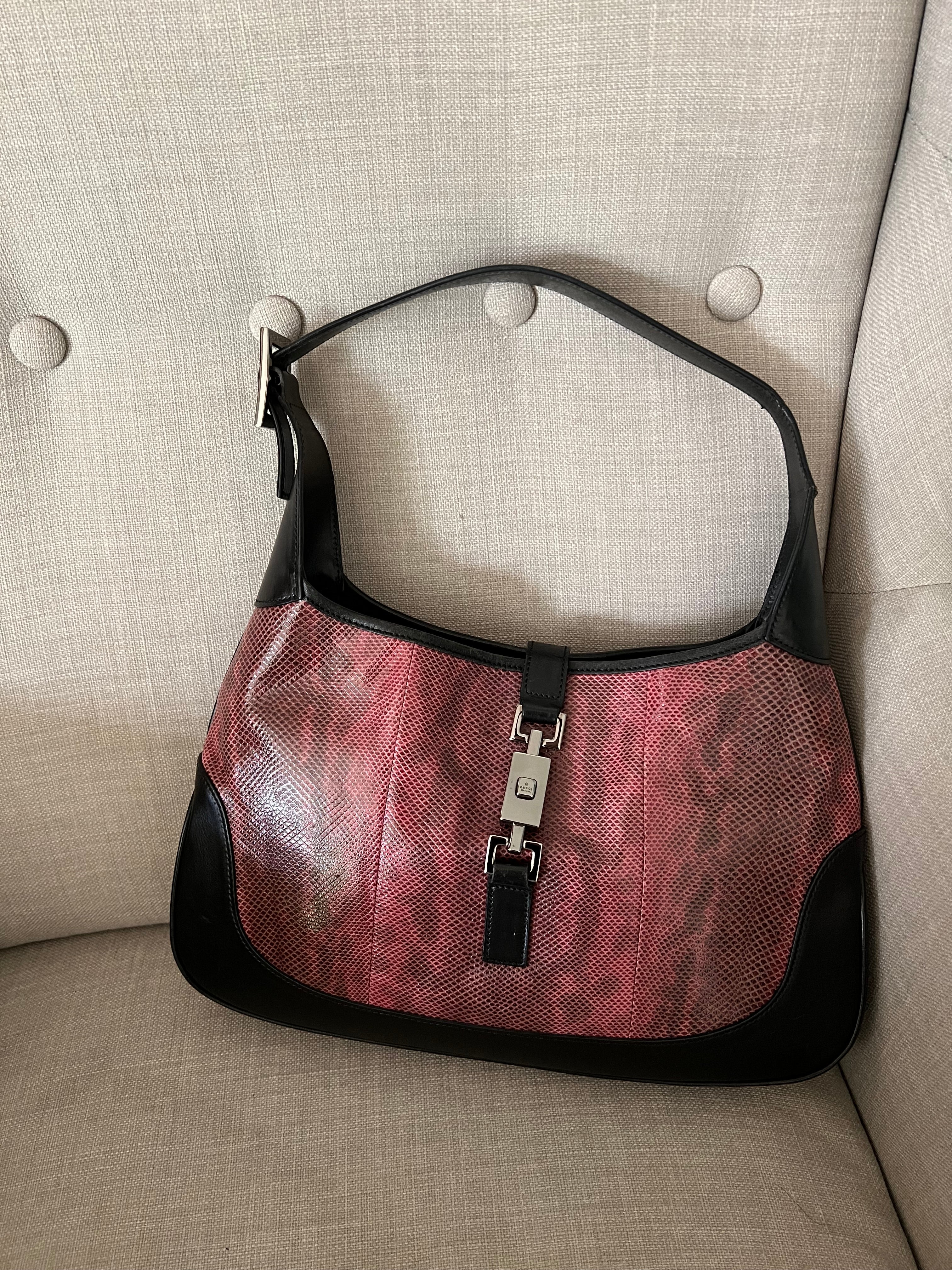 Jackie in Pink Python leather