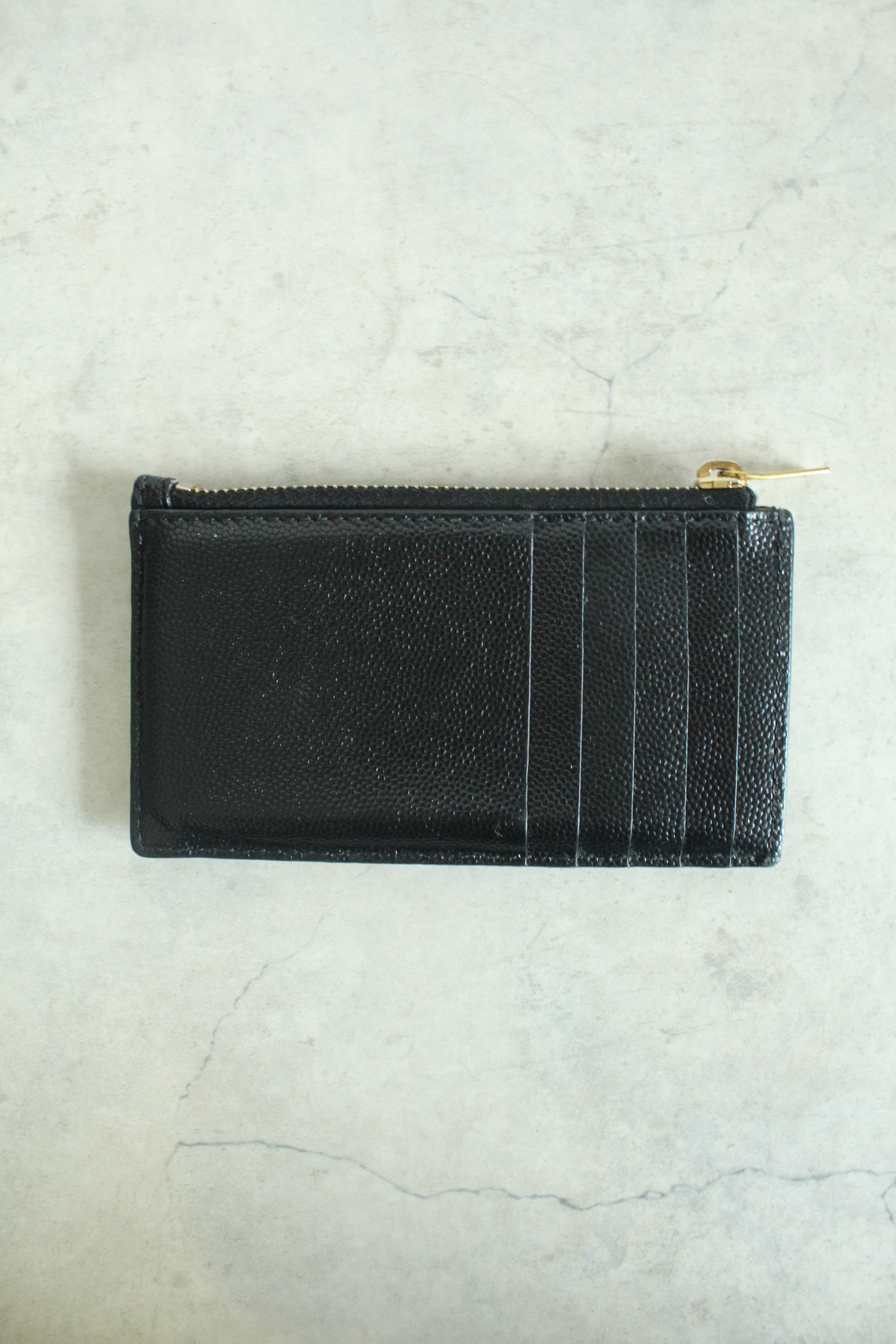 Cassandre Matelasse Fragments Card Case Black
