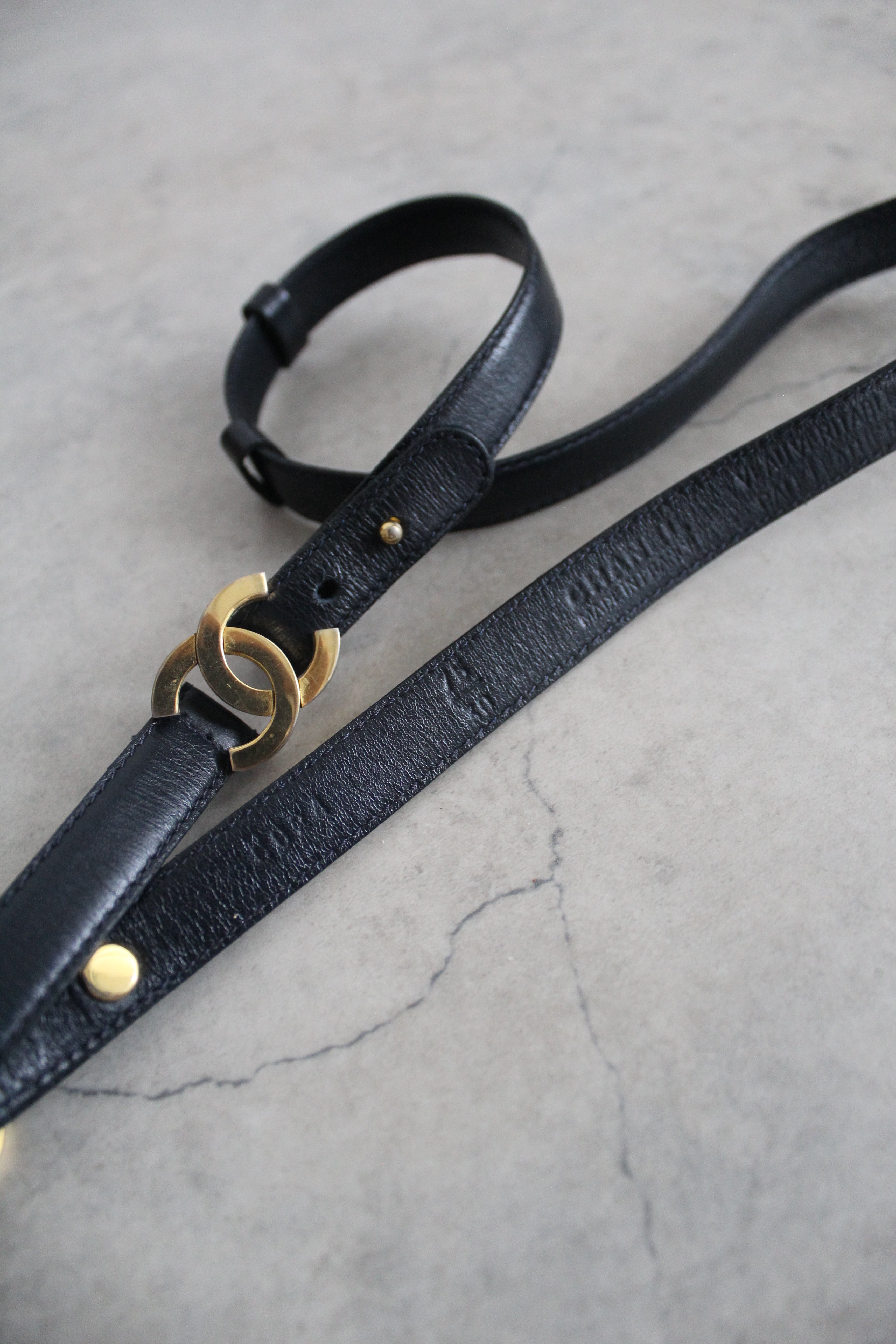 Calf leather belt 75/30 Black