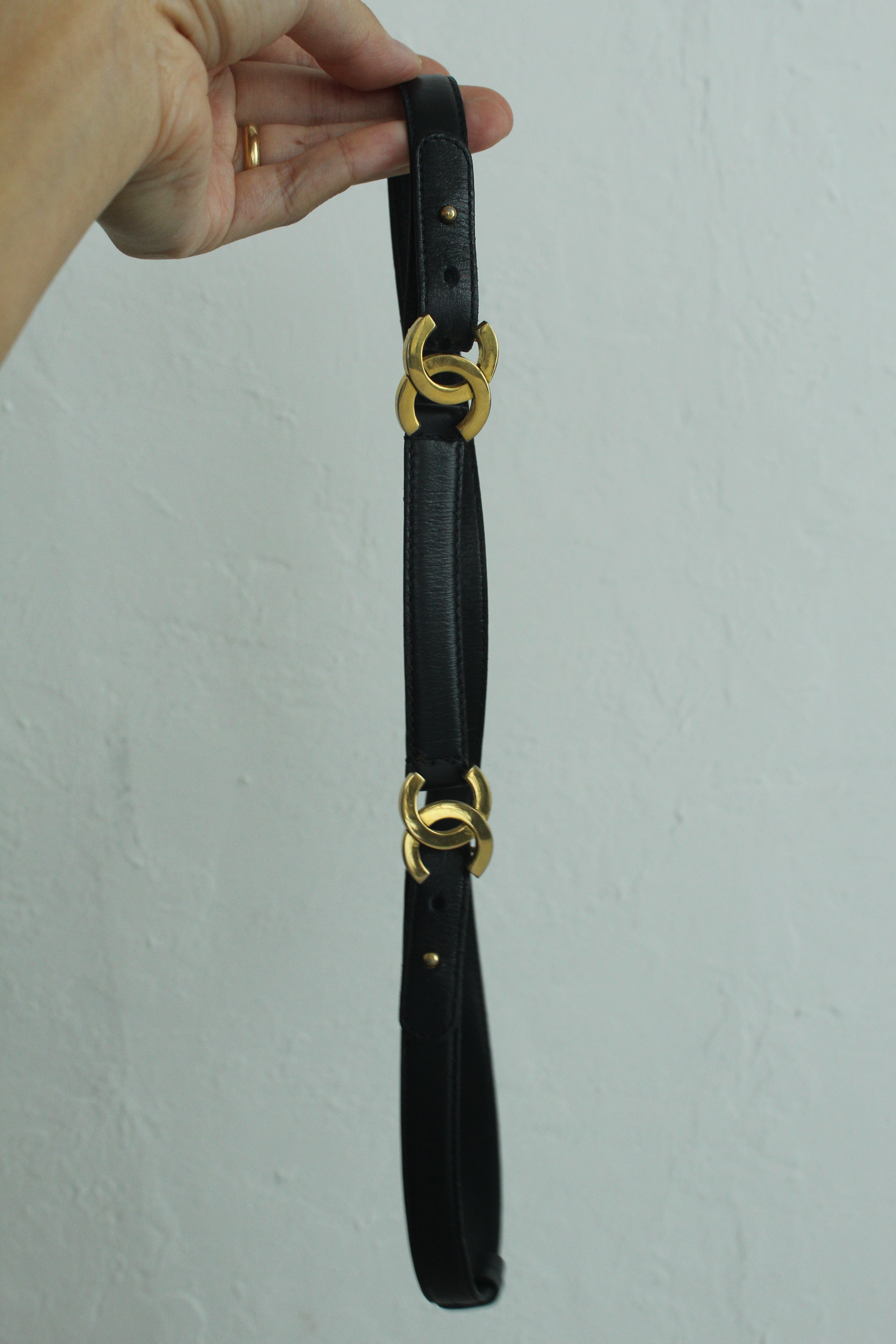 Calf leather belt 75/30 Black