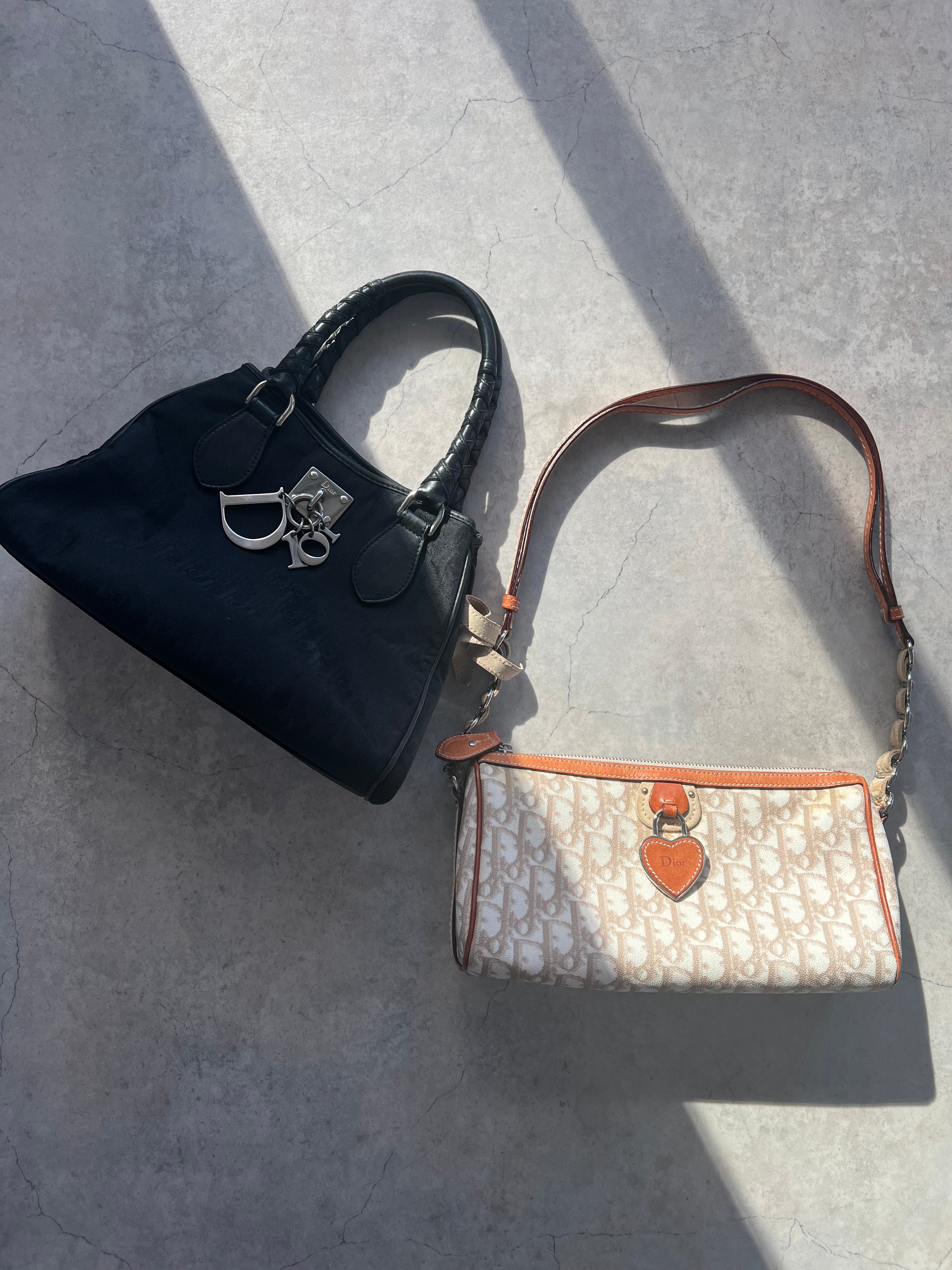 Lovely Oblique Canvas Bag in Black