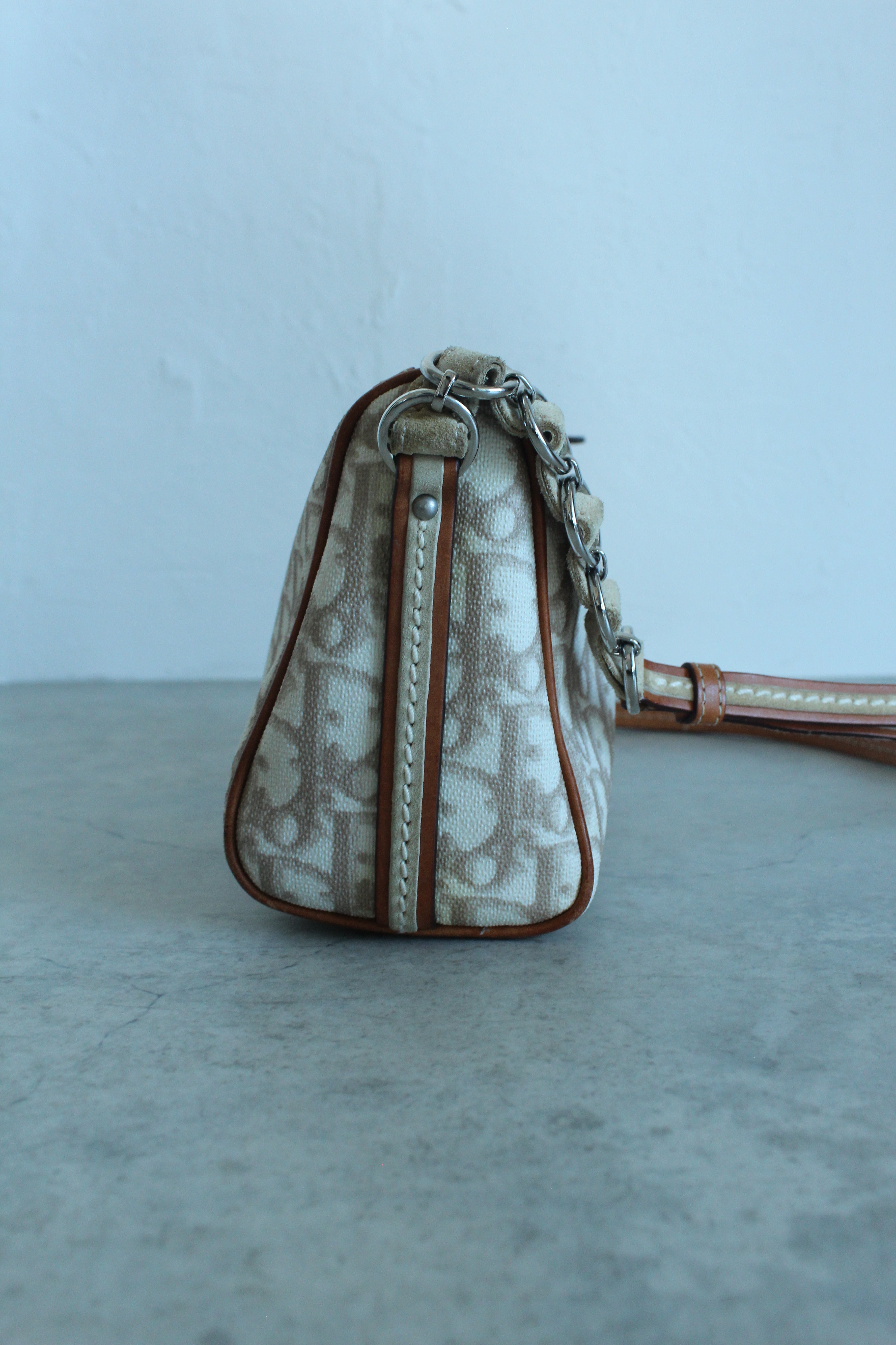 Romantique Shoulder Bag PVC Beige/pink