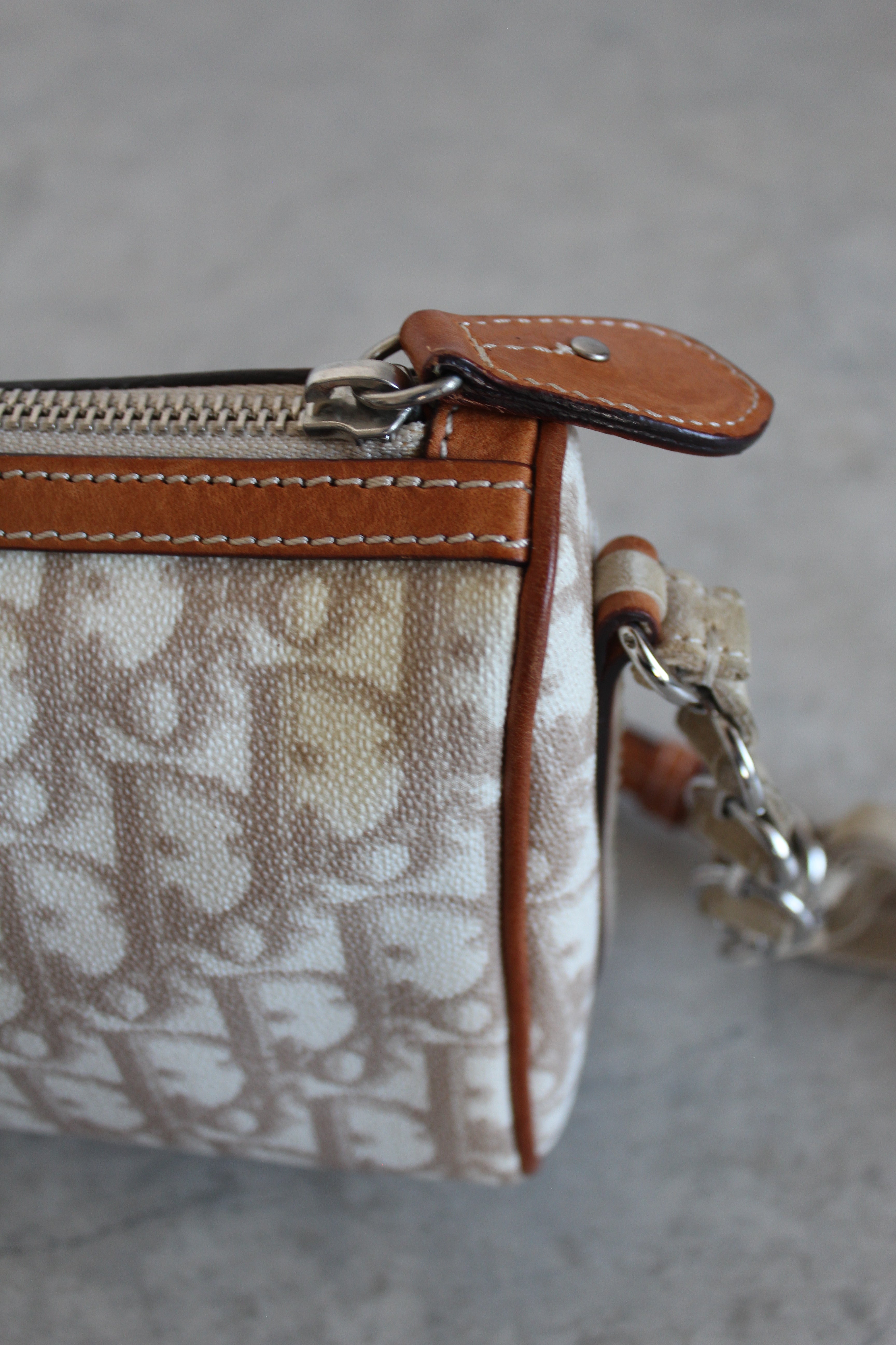 Romantique Shoulder Bag PVC Beige/pink