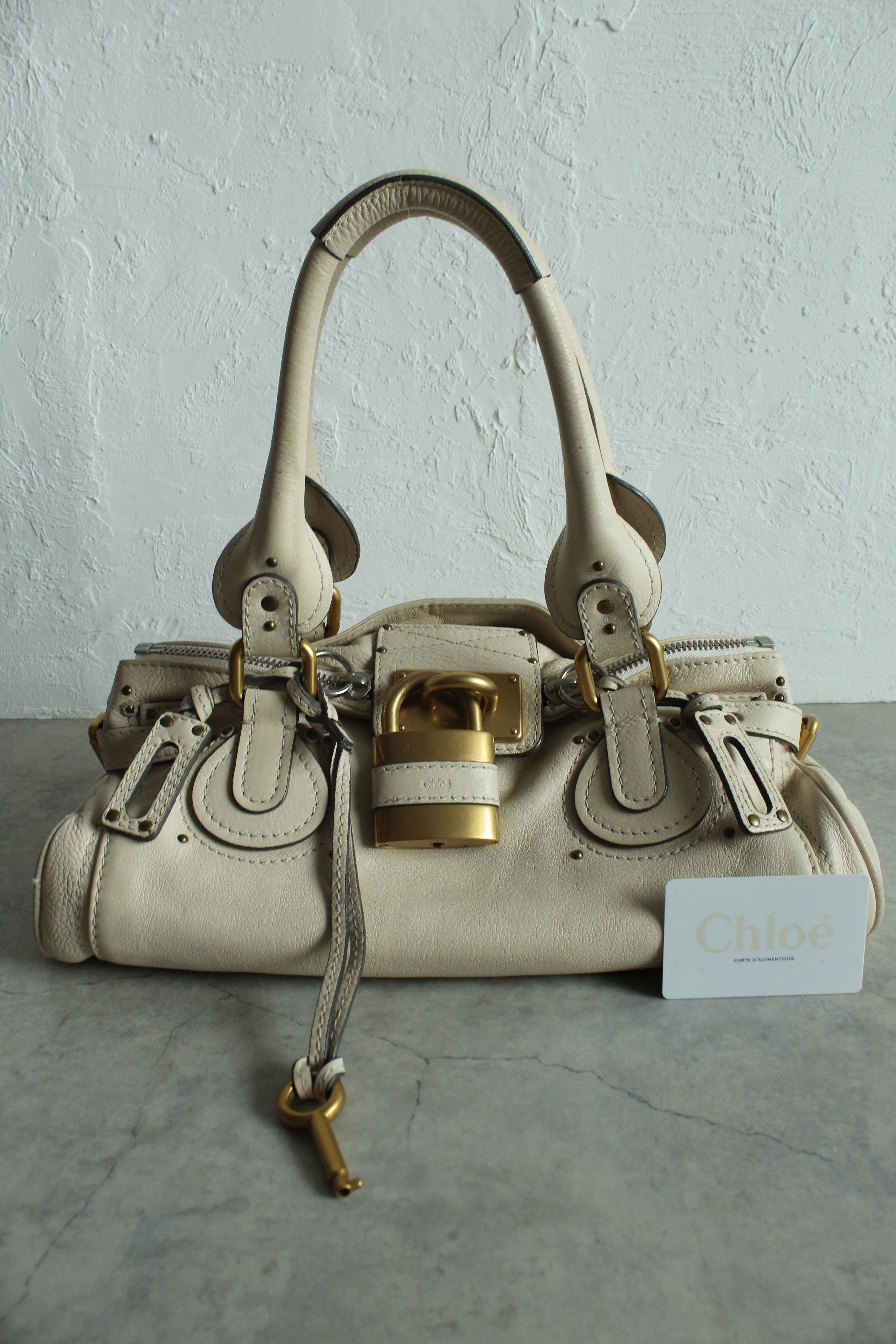 Paddington Bag Beige white
