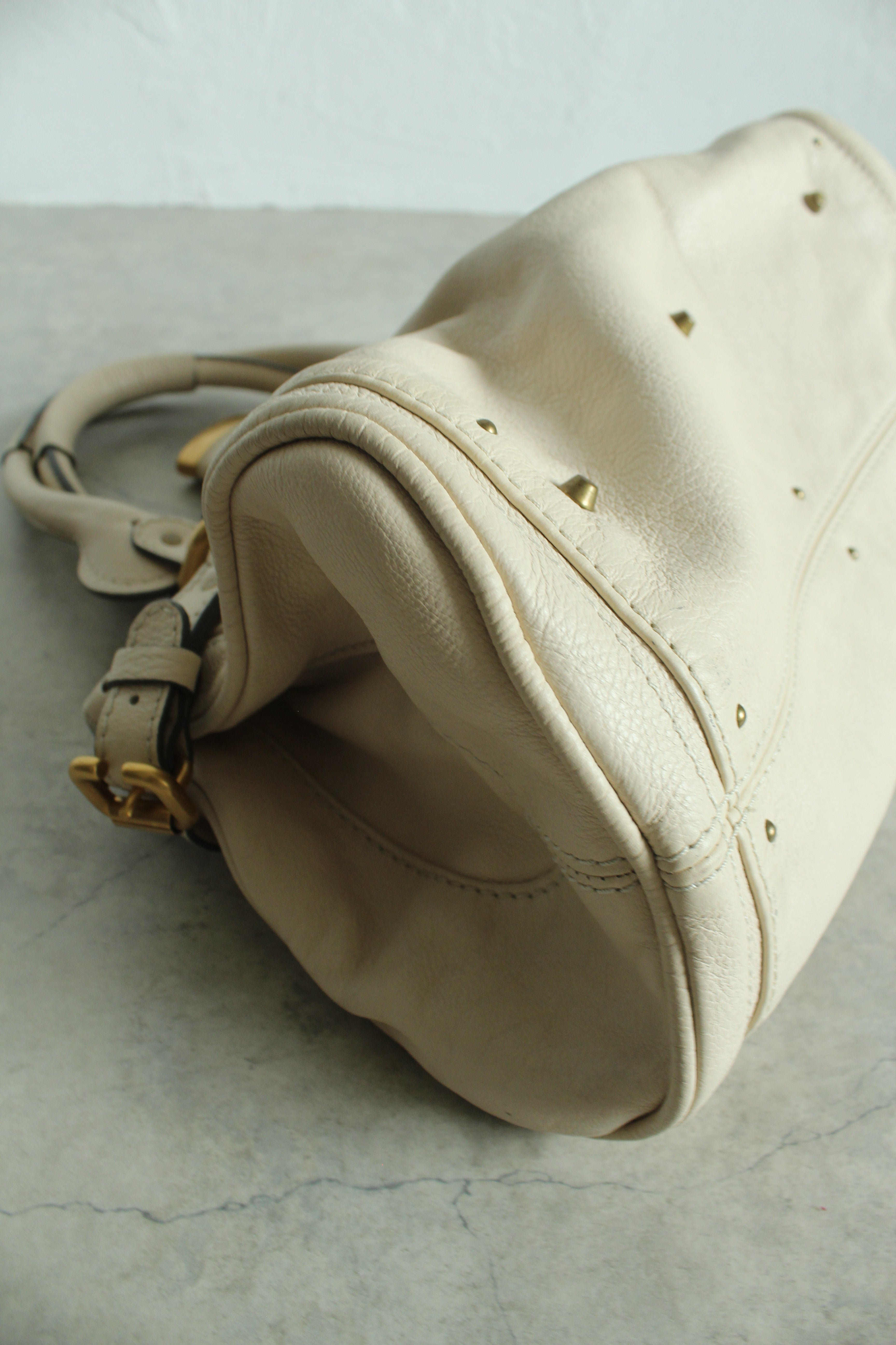 Paddington Bag Beige white