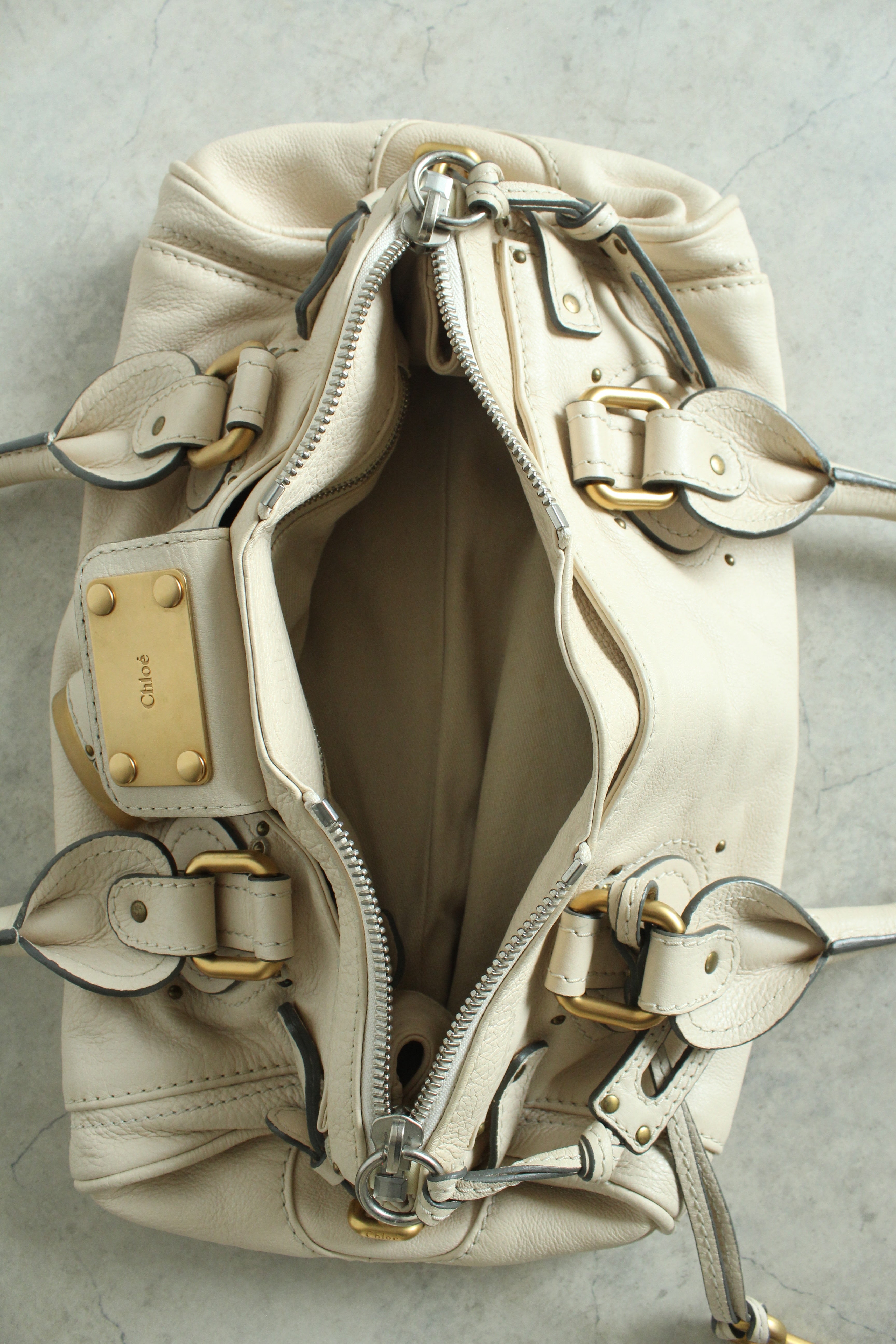 Paddington Bag Beige white