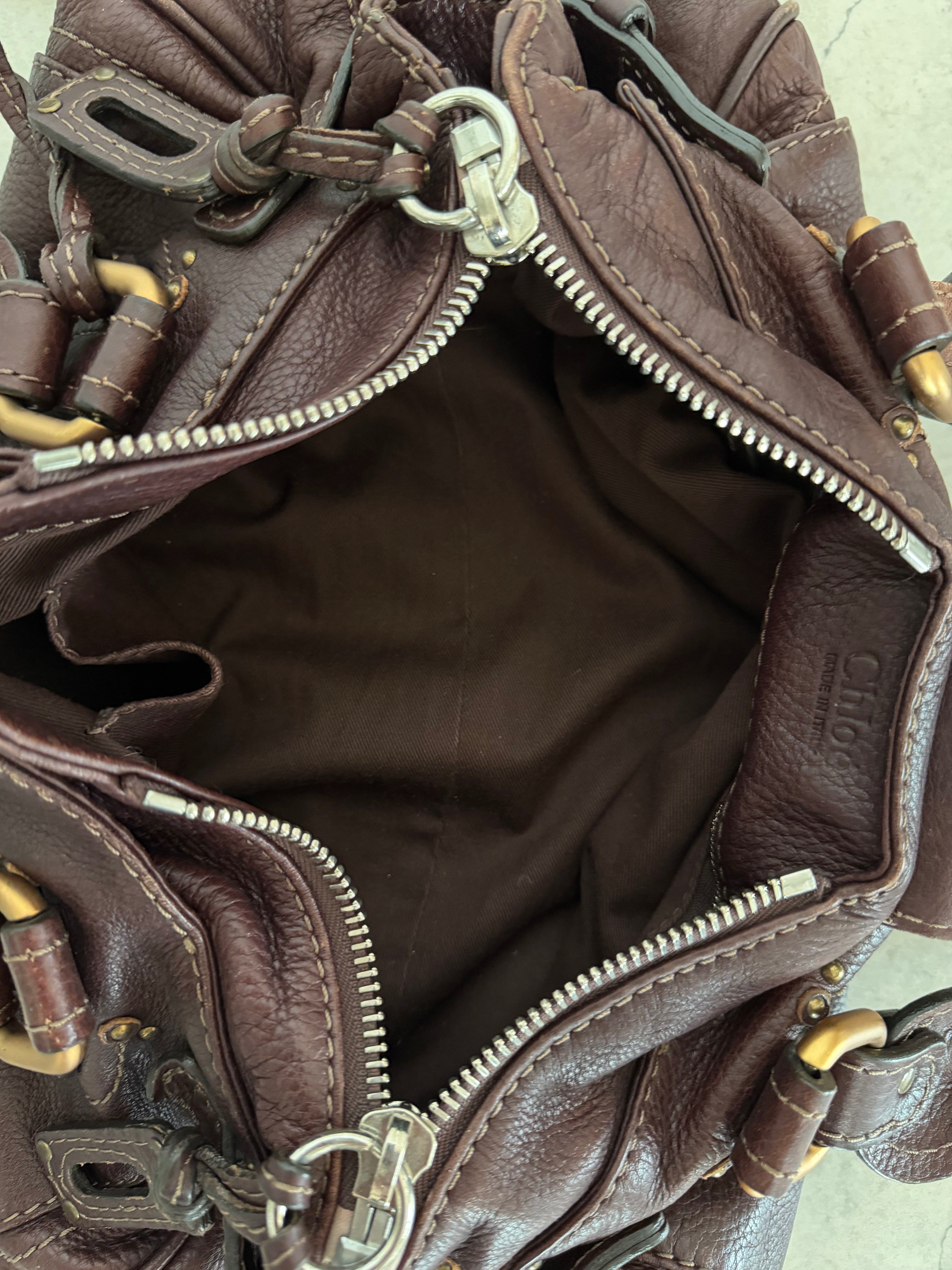 Medium Paddington Handbag in Dark Brown Y2K