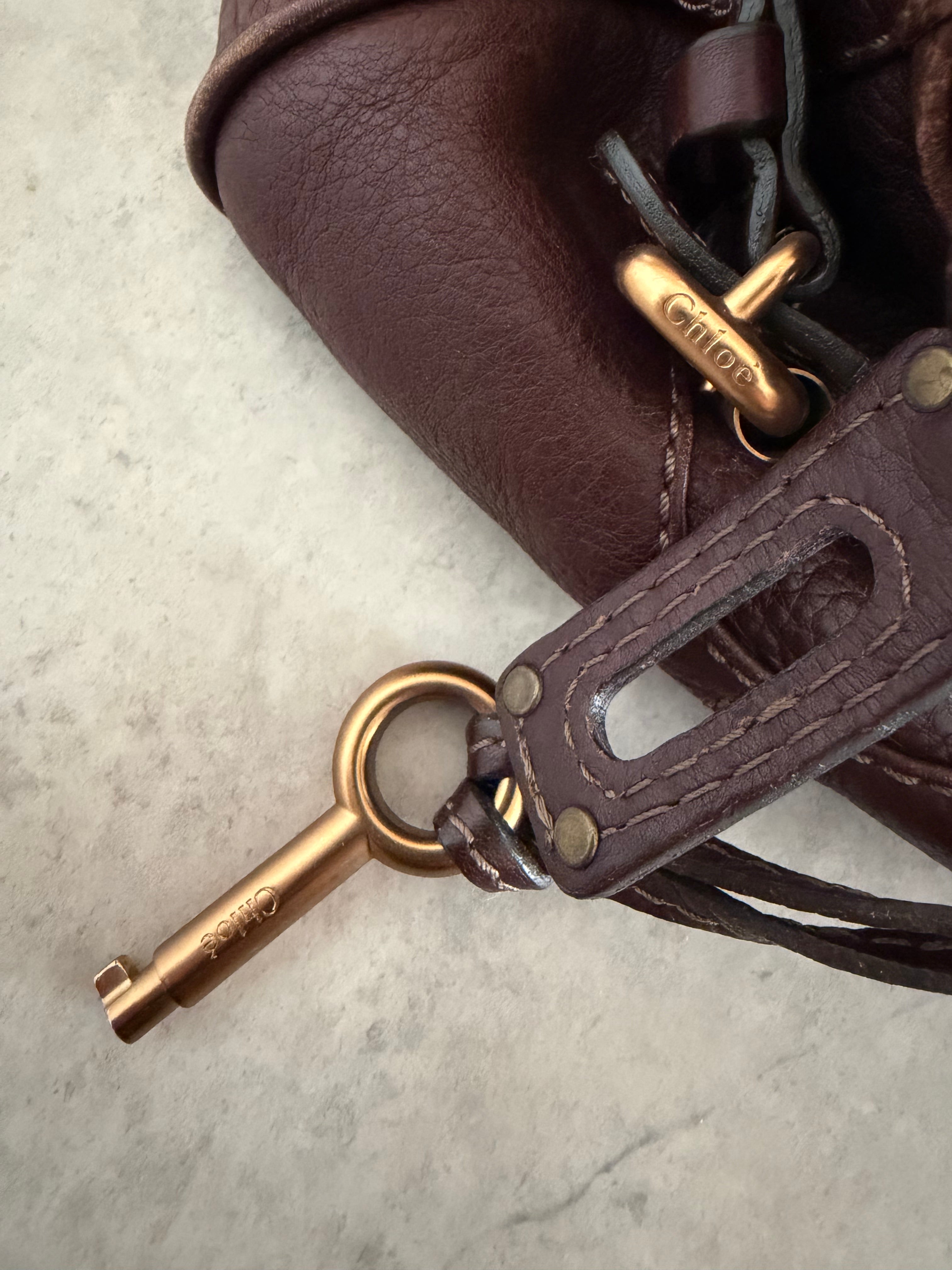 Medium Paddington Handbag in Dark Brown Y2K