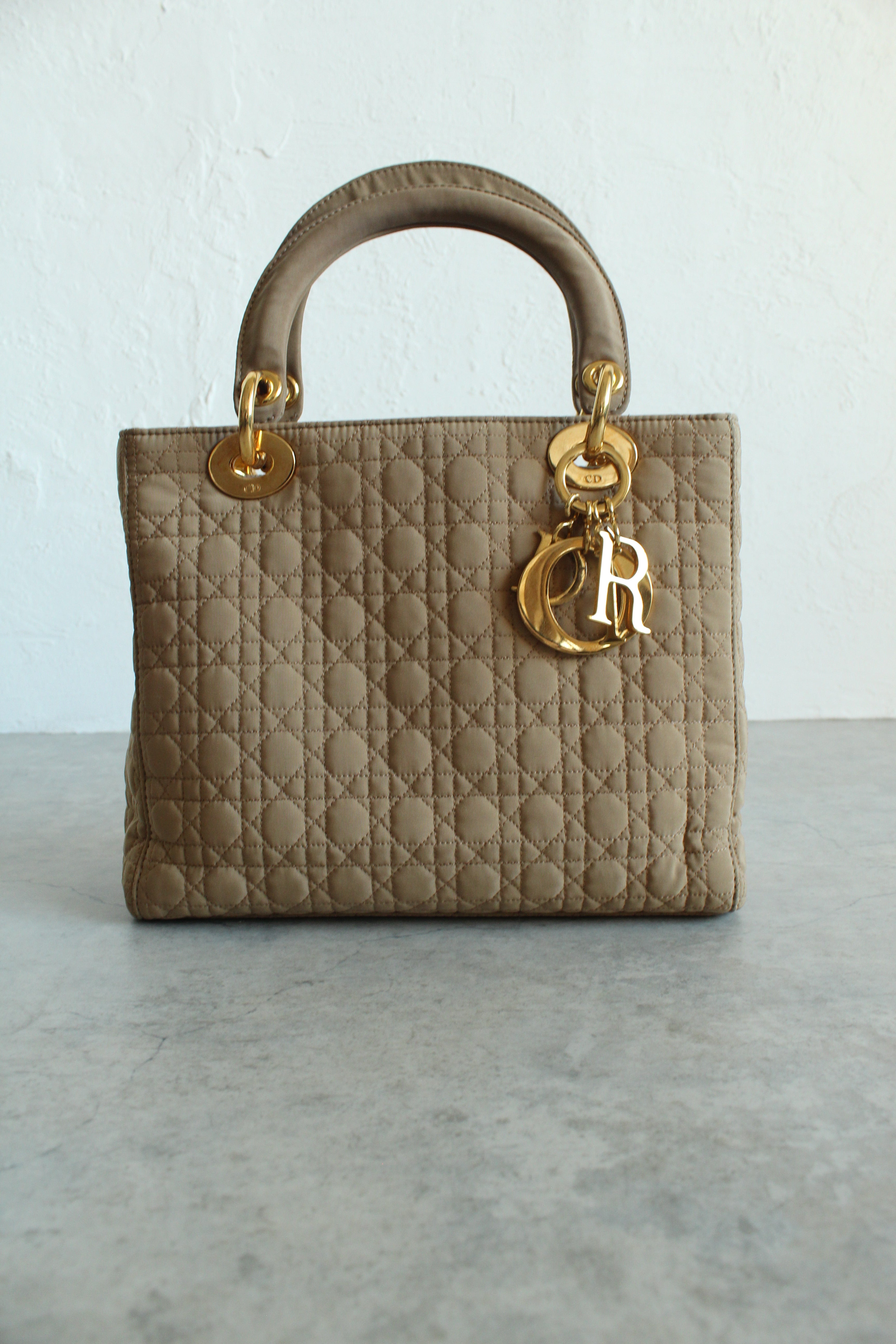 Lady Dior in Nylon Beige