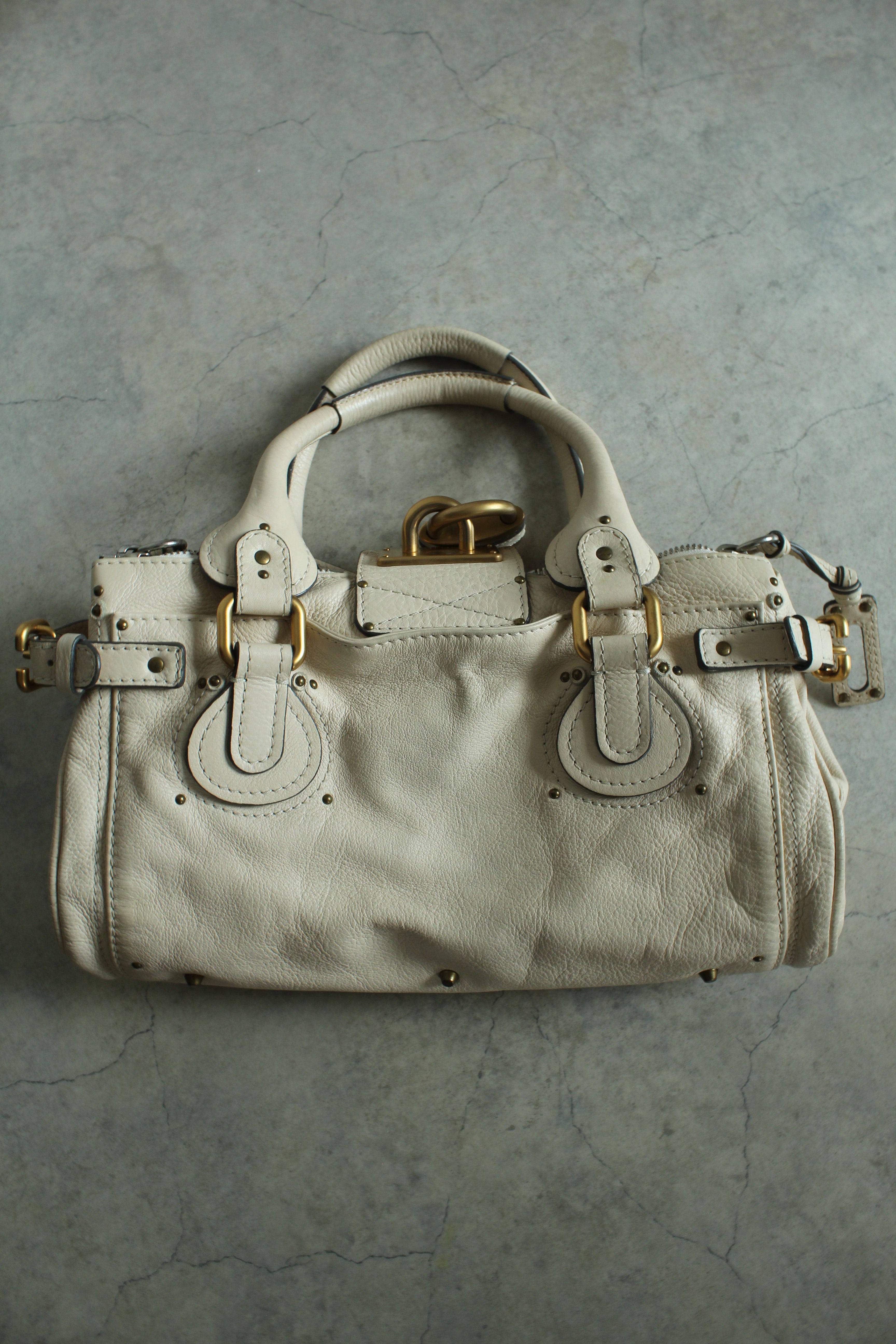 Paddington Bag Beige white