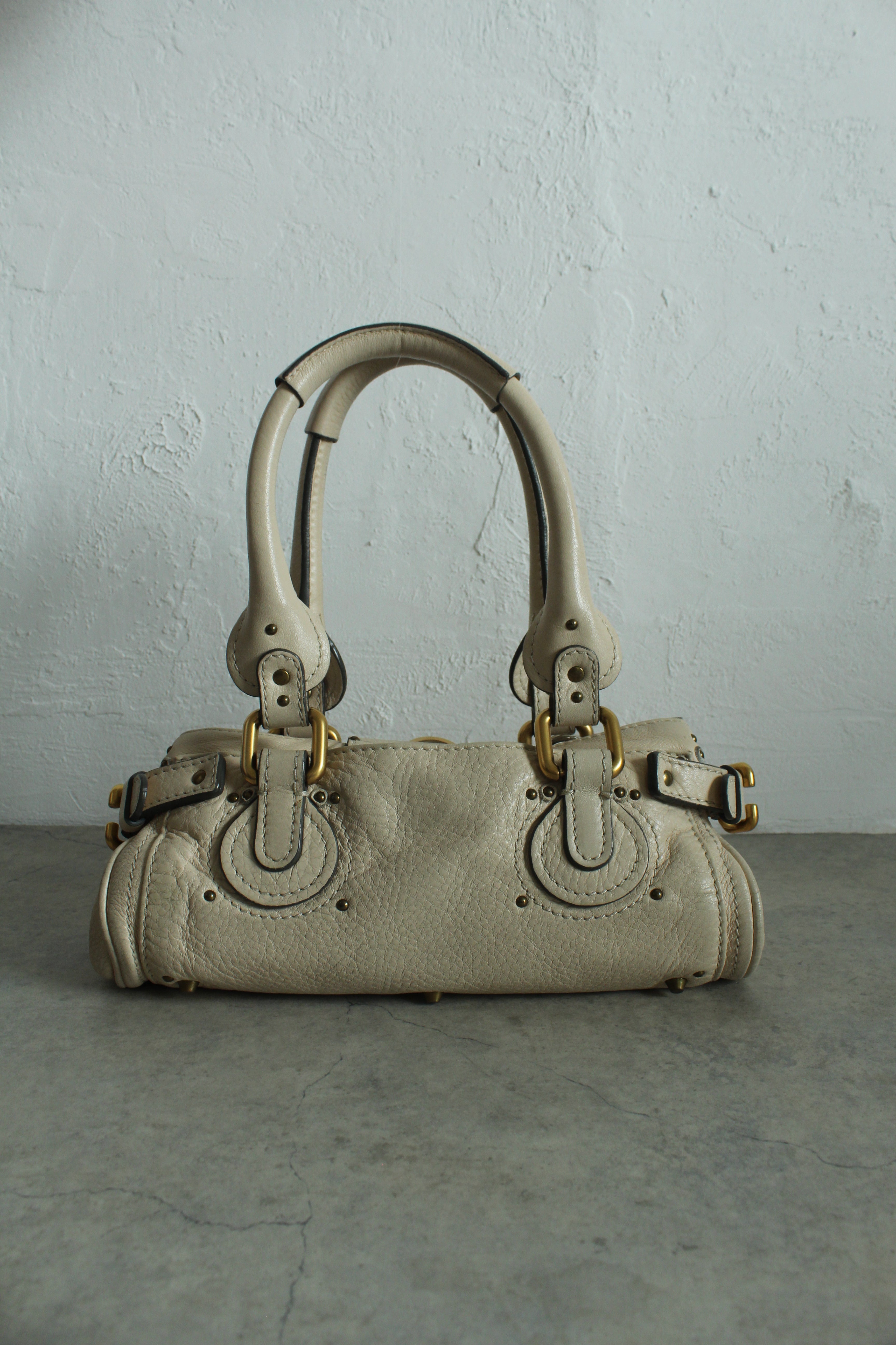 Mini Paddington Bag in Cream beige