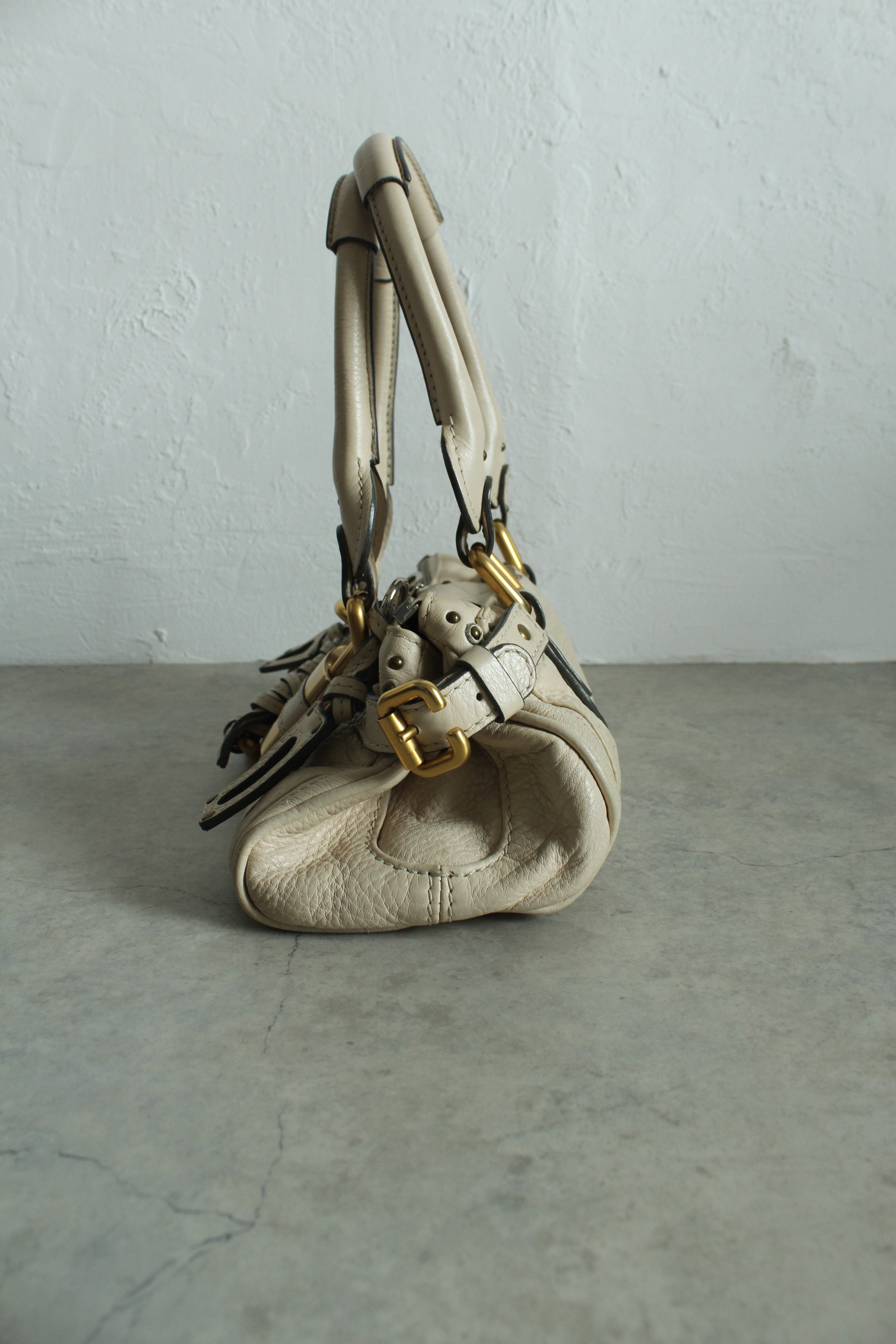 Mini Paddington Bag in Cream beige