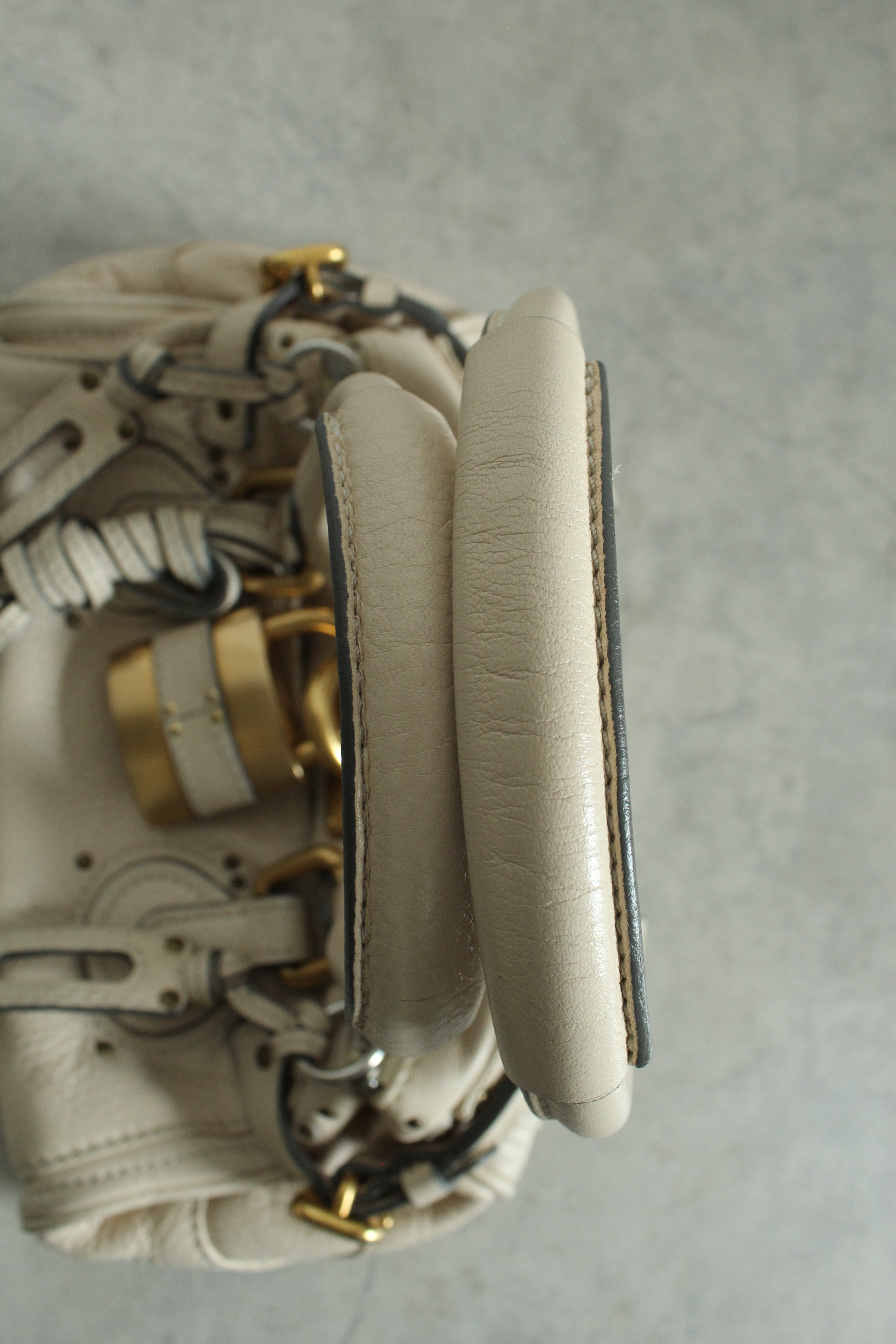 Mini Paddington Bag in Cream beige