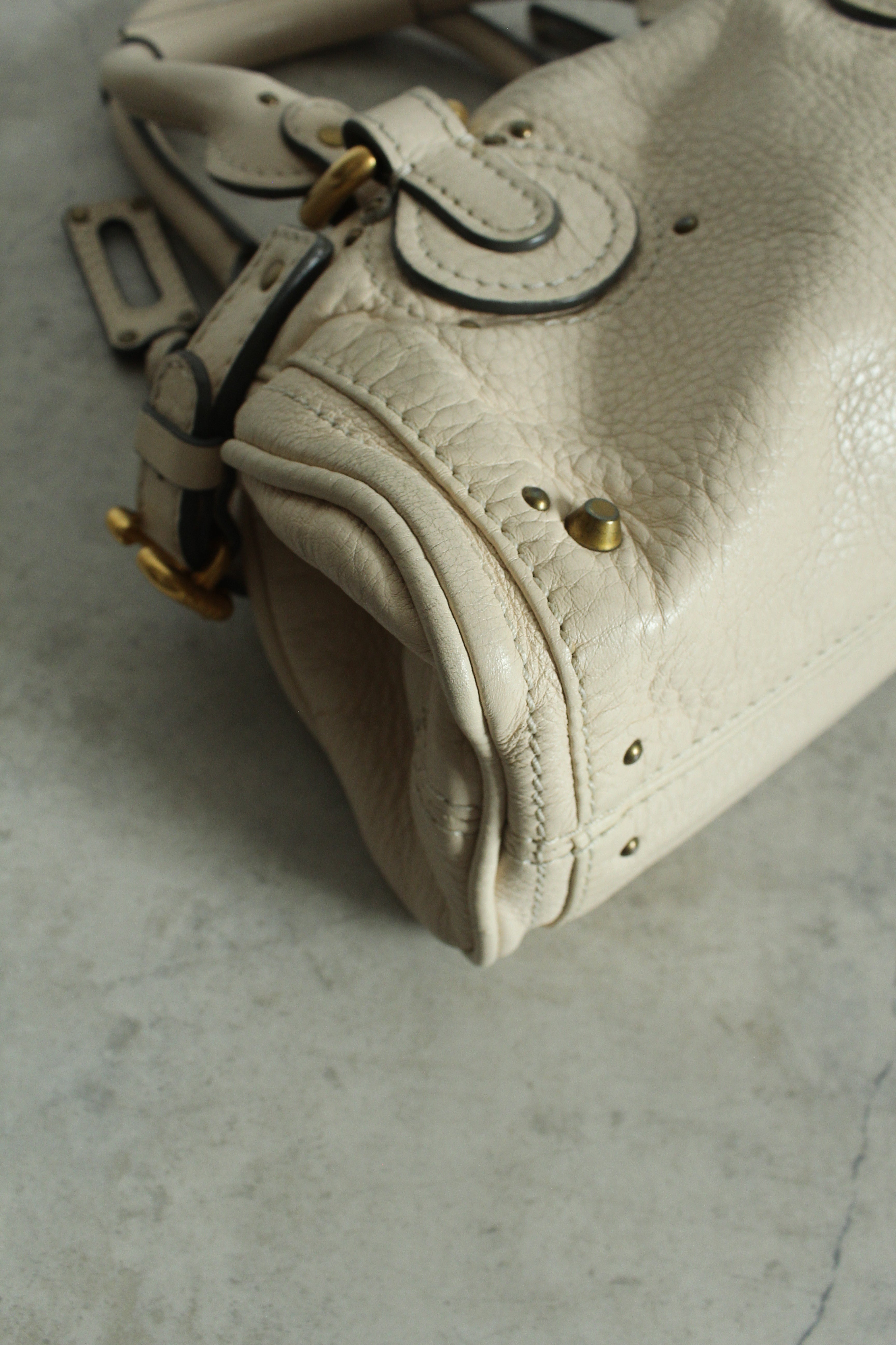 Mini Paddington Bag in Cream beige
