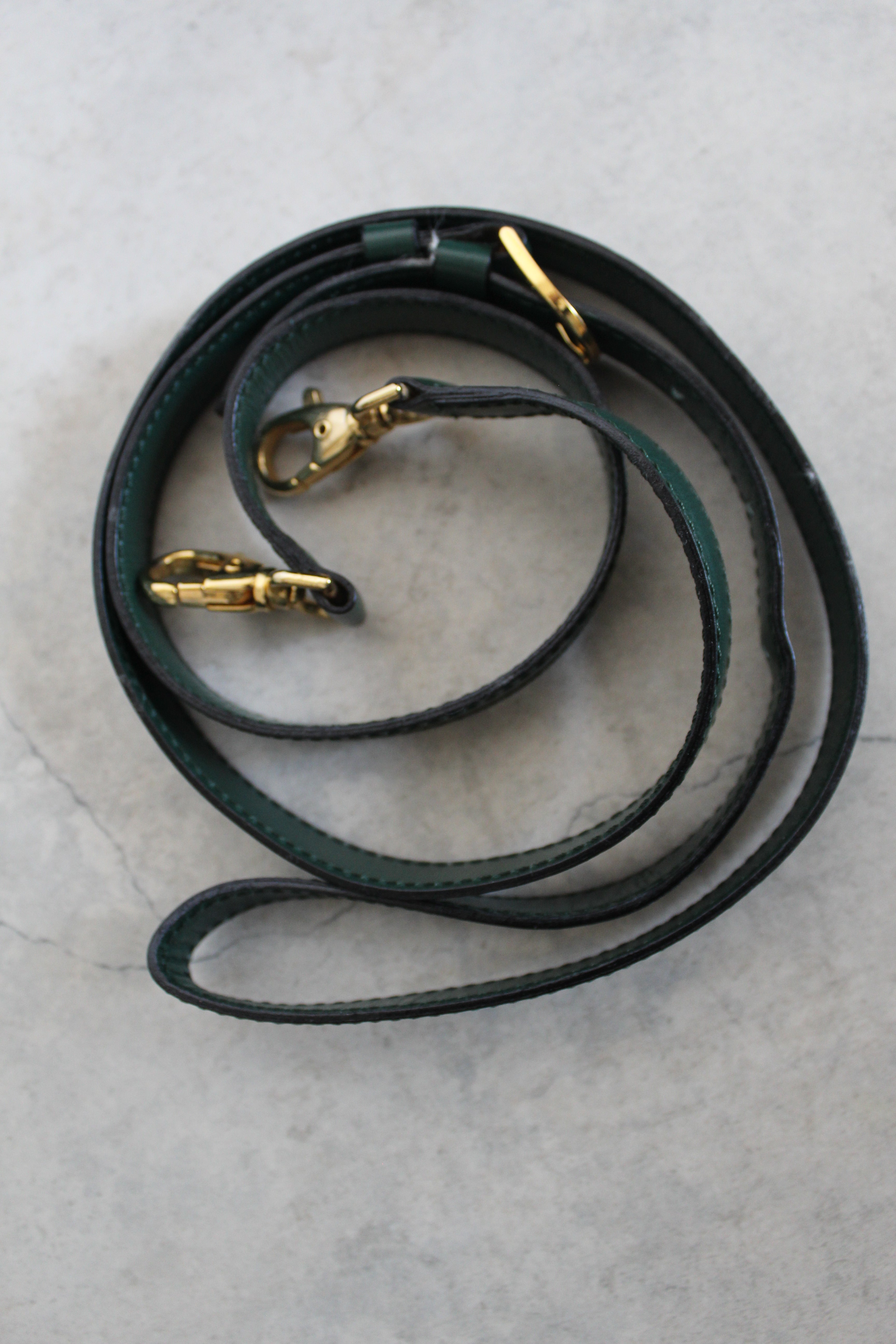 Old Celine Box Calfskin Top handle bag in Emerald Green