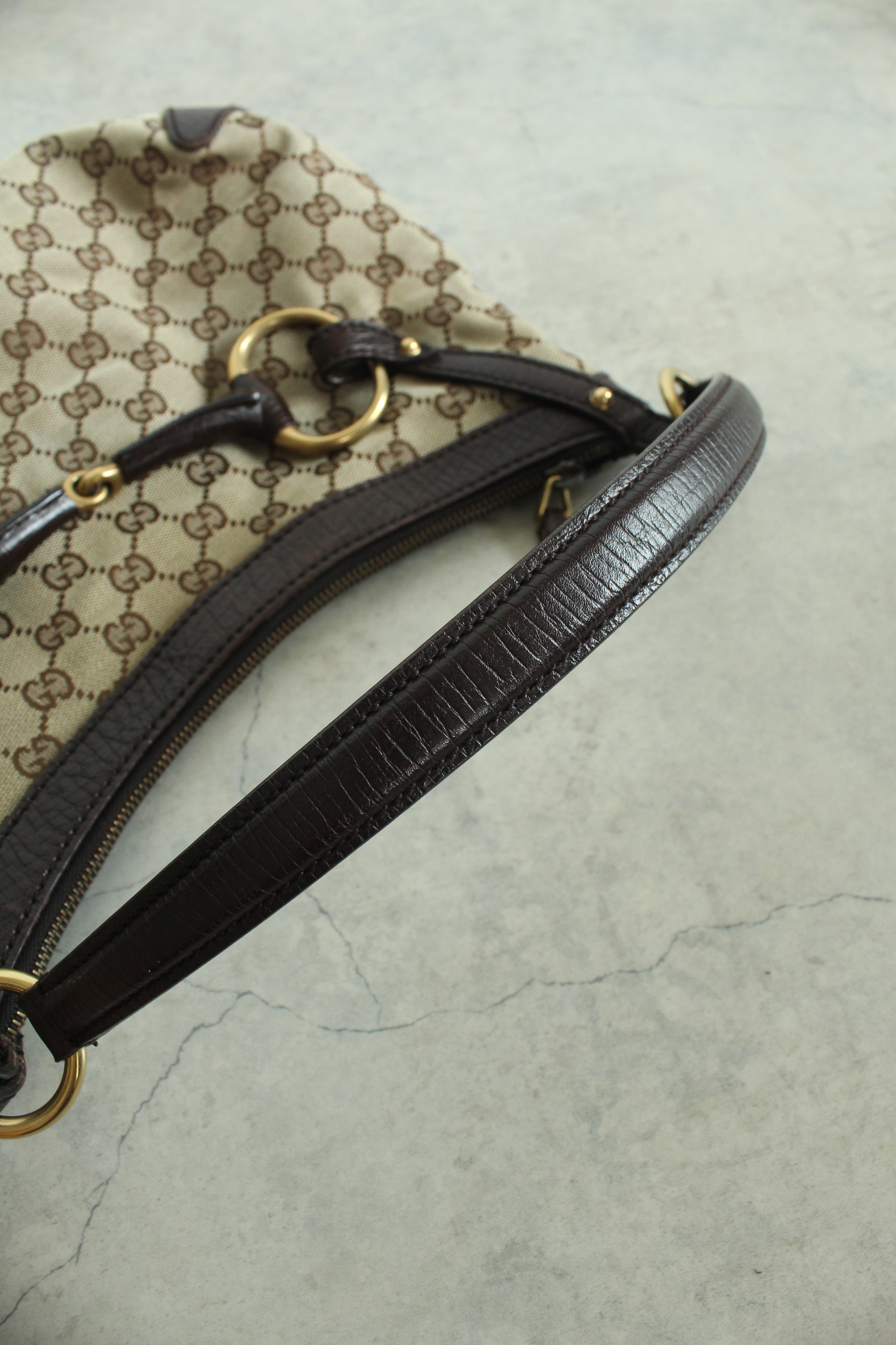 Canvas Horsebit hobo bag — Tom Ford era