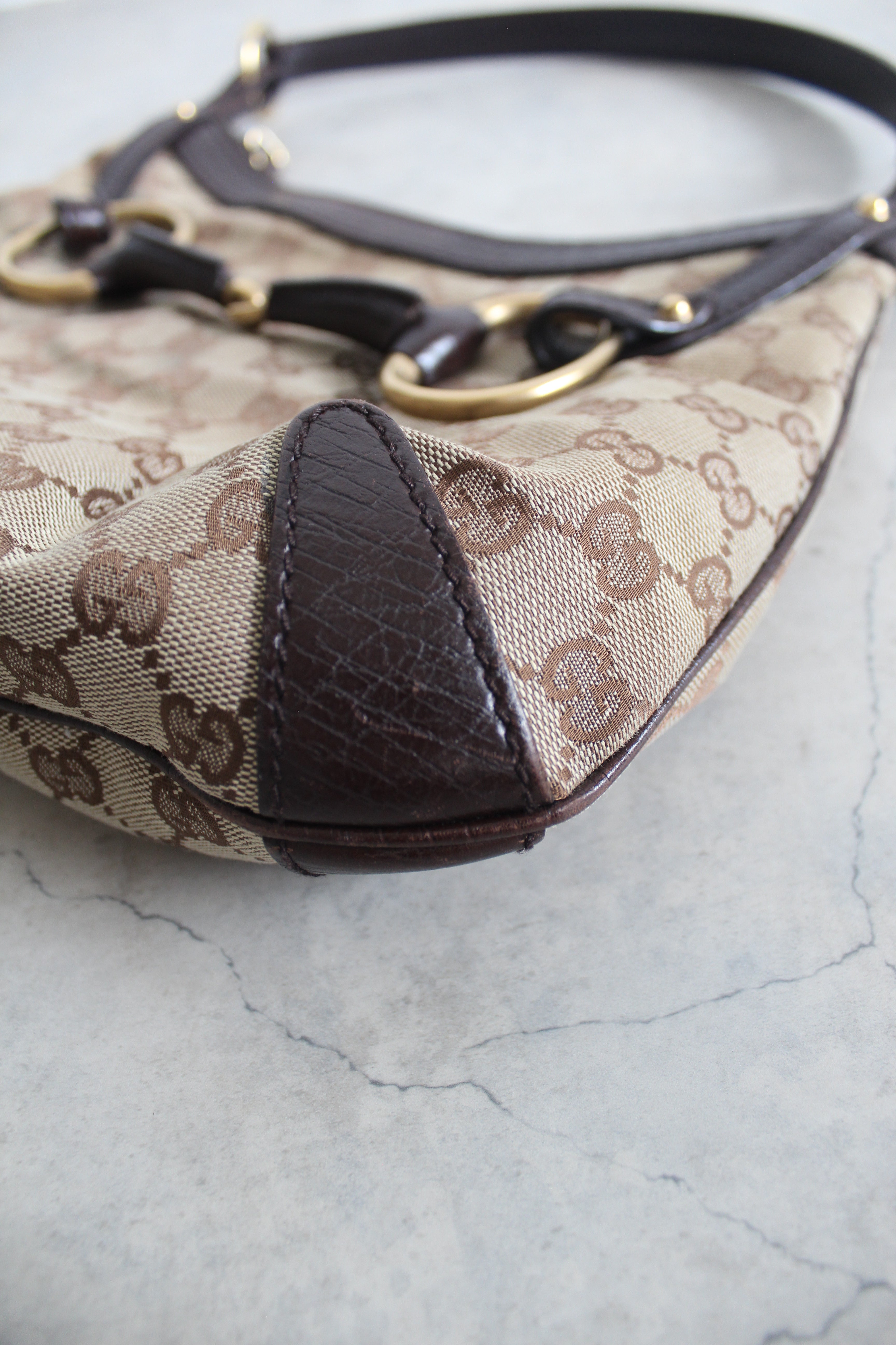 Canvas Horsebit hobo bag — Tom Ford era