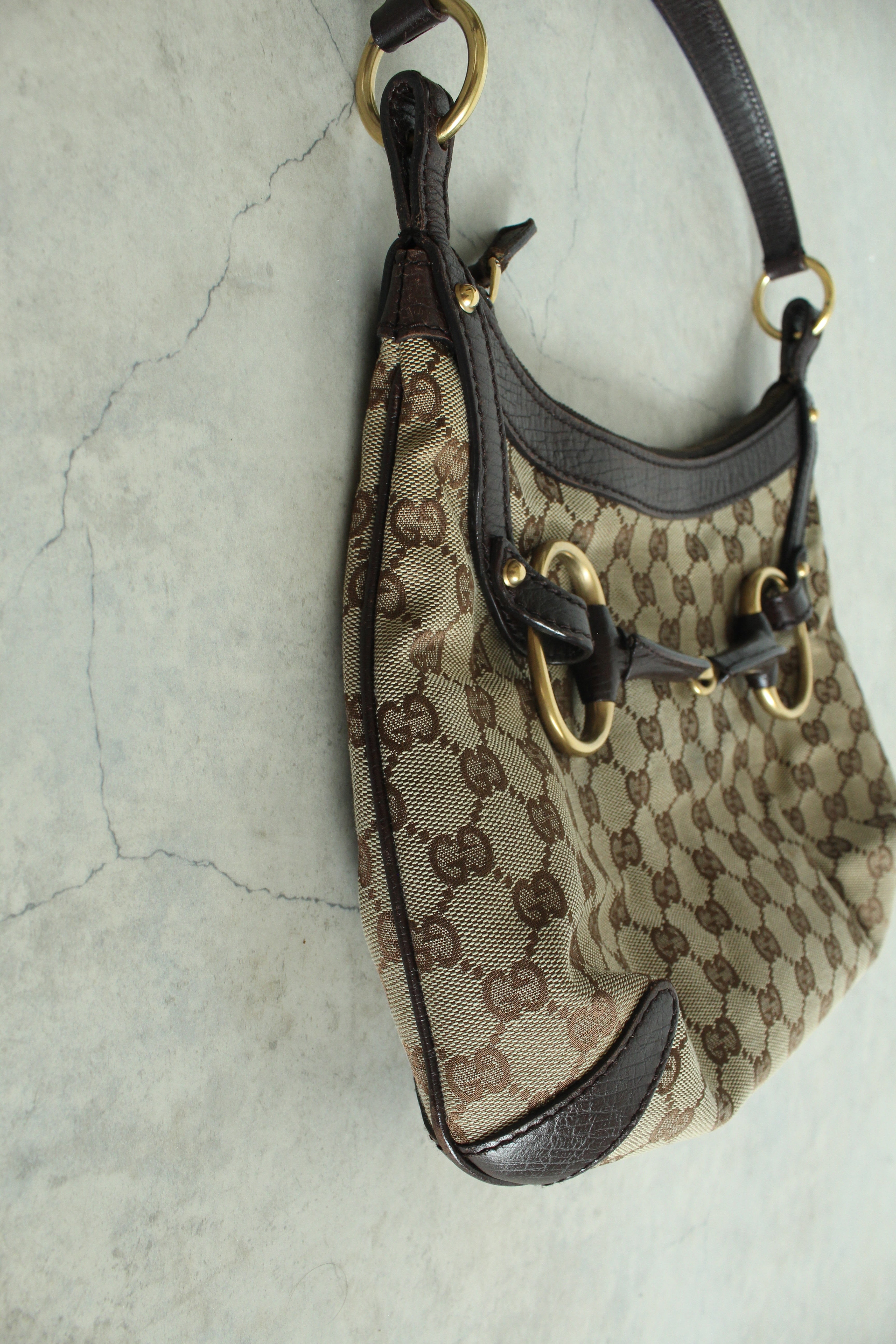 Canvas Horsebit hobo bag — Tom Ford era