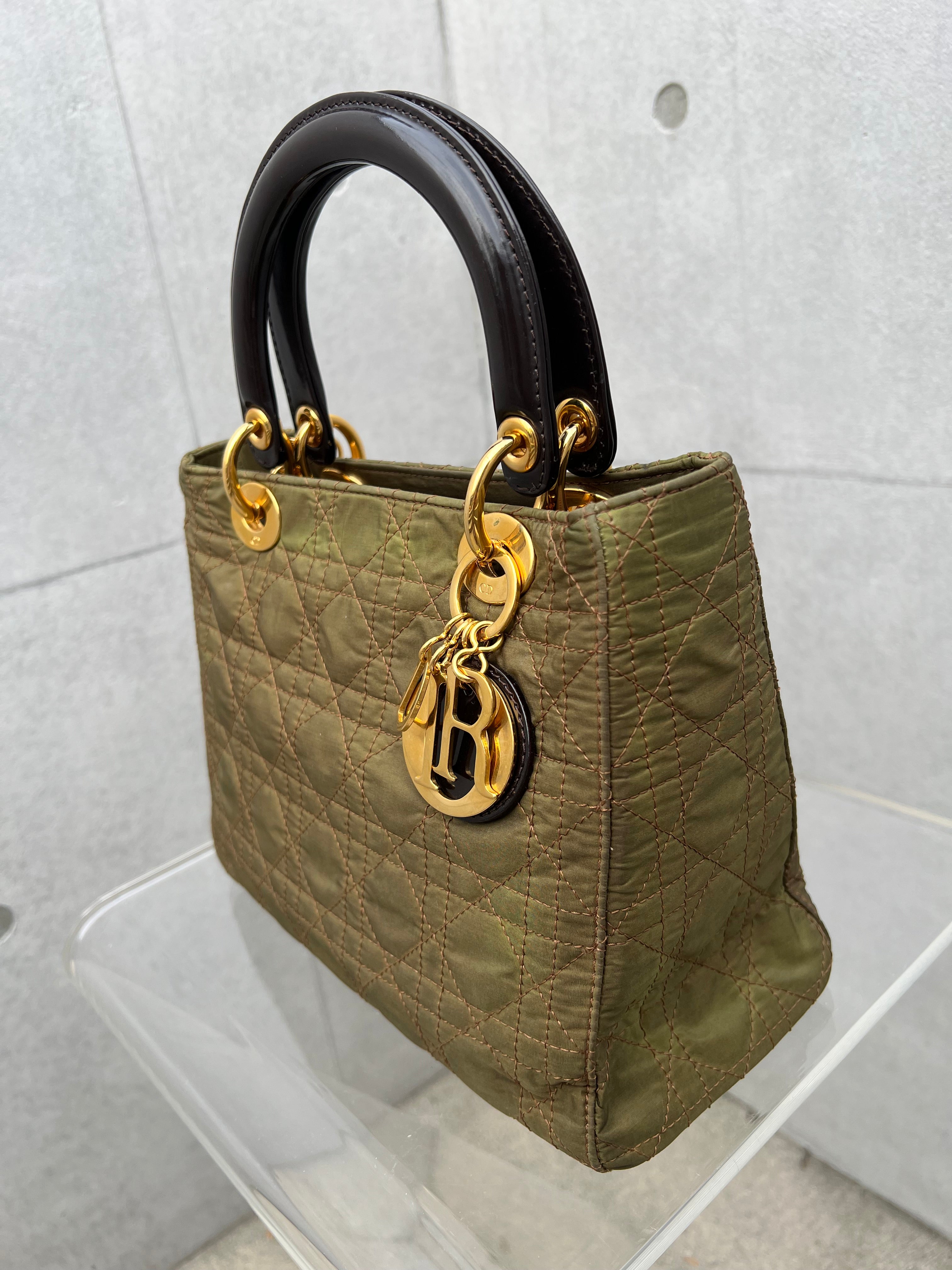 Lady Dior in Nylon Army Green