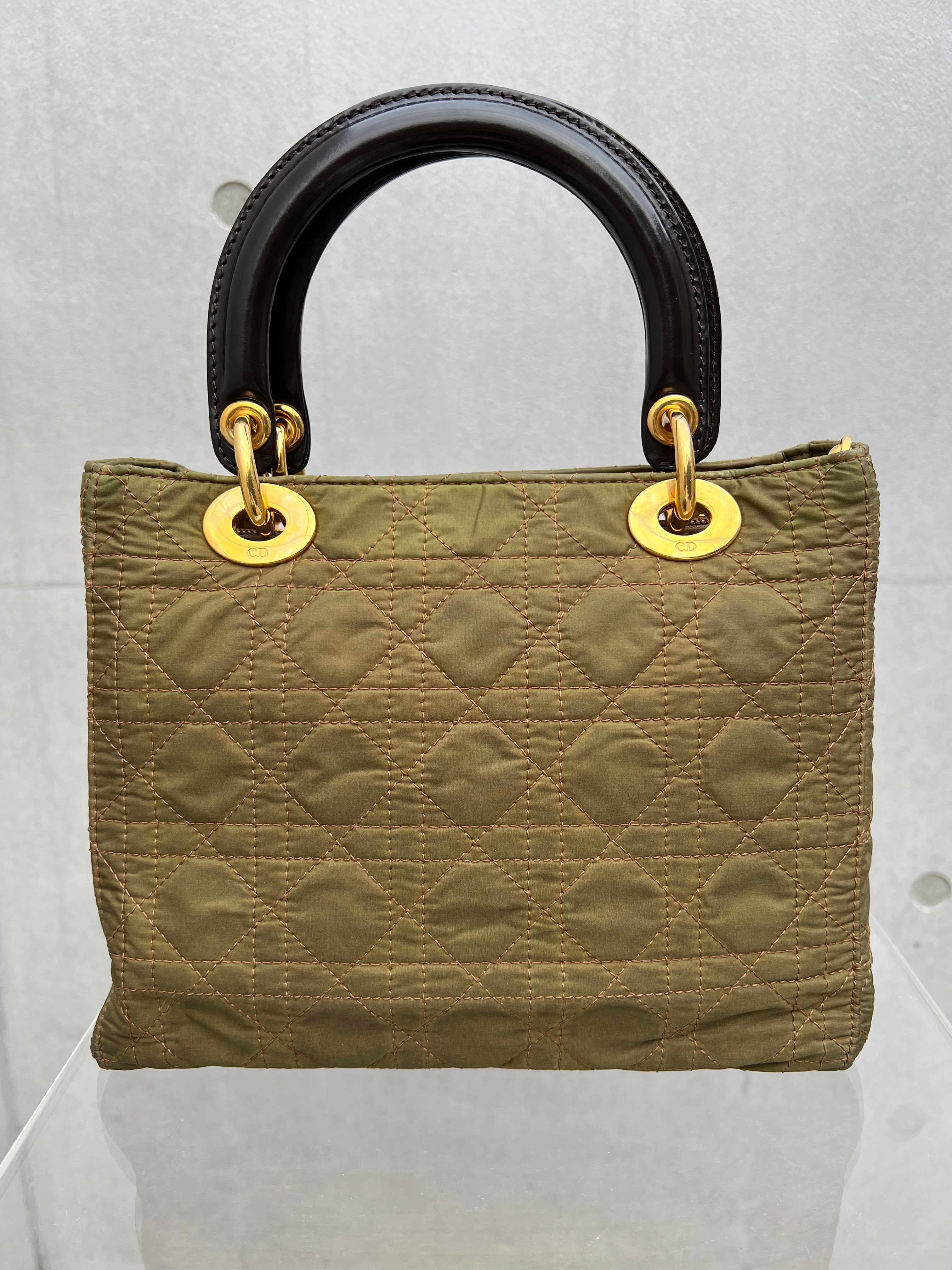 Lady Dior in Nylon Army Green