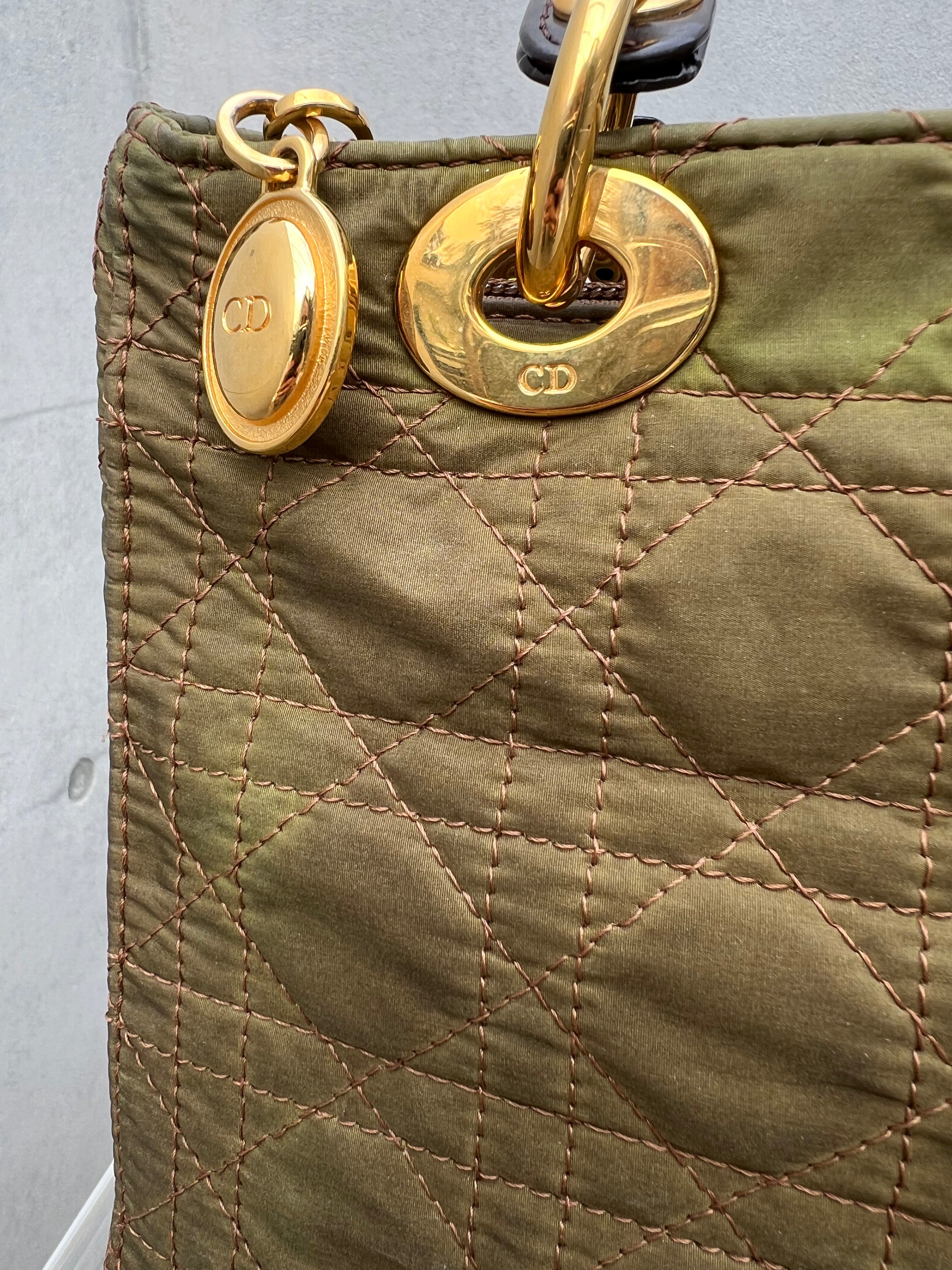Lady Dior in Nylon Army Green