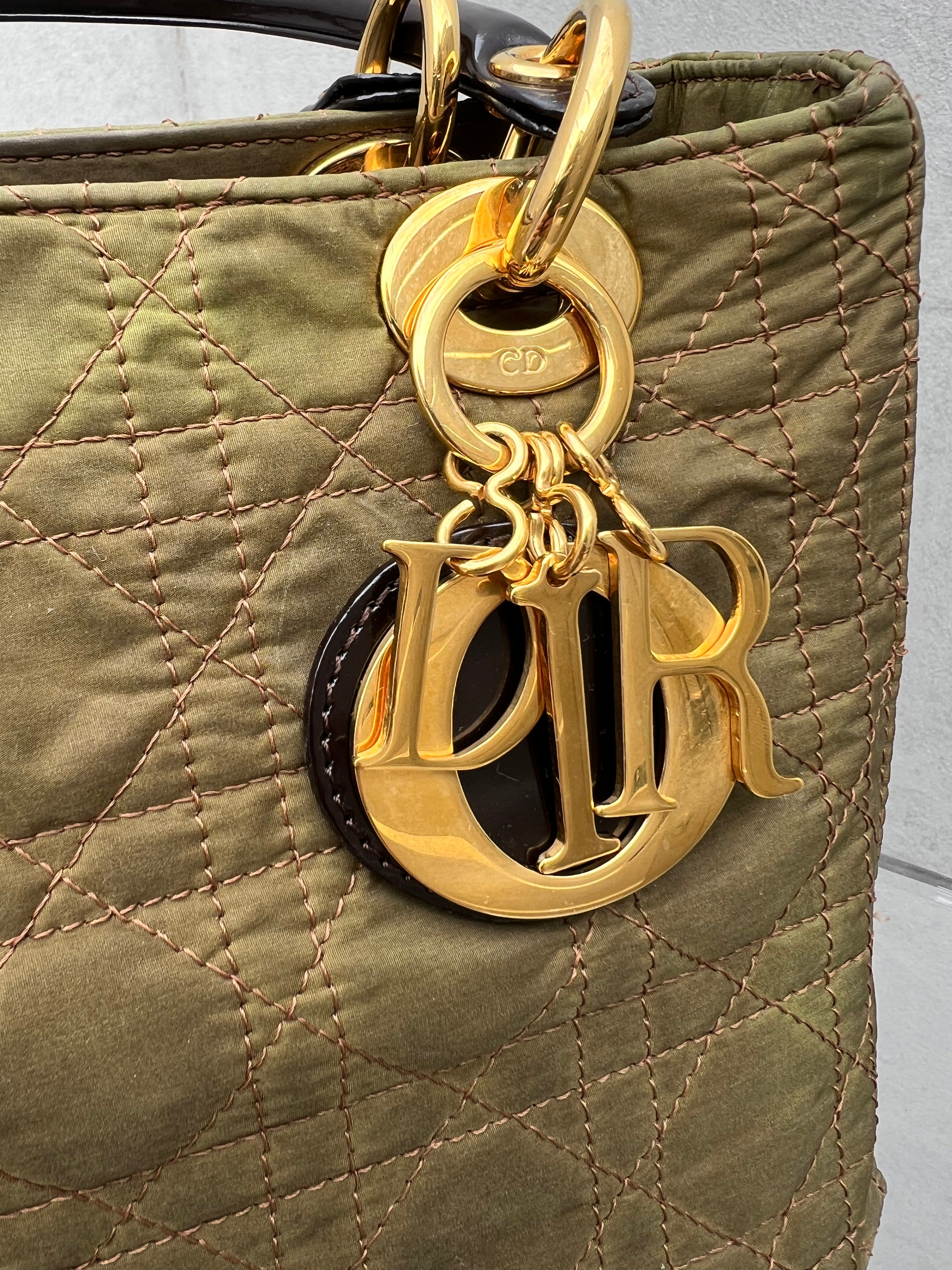 Lady Dior in Nylon Army Green