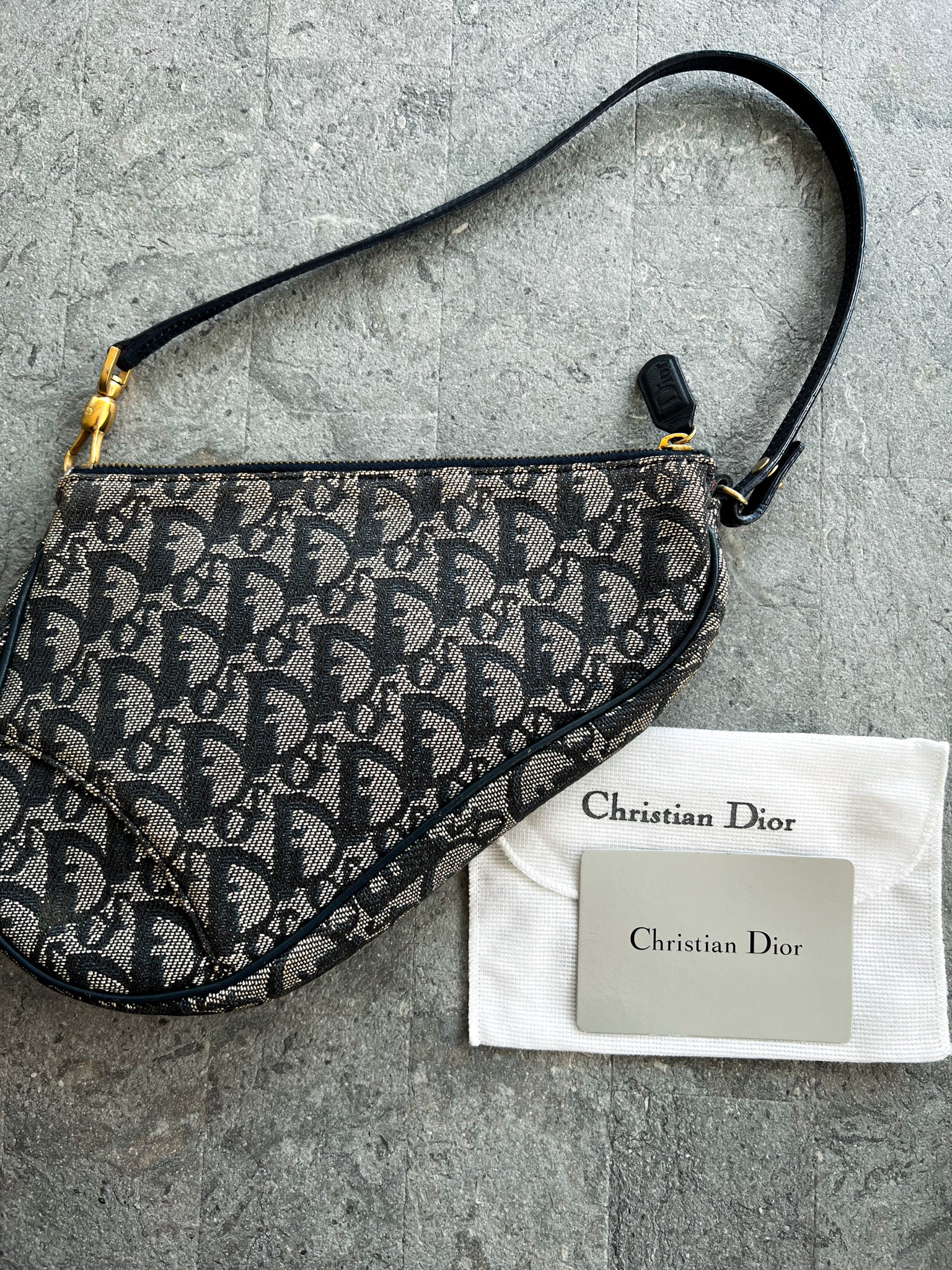 Trotter Canvas Saddle Pouch w Authenticity Card