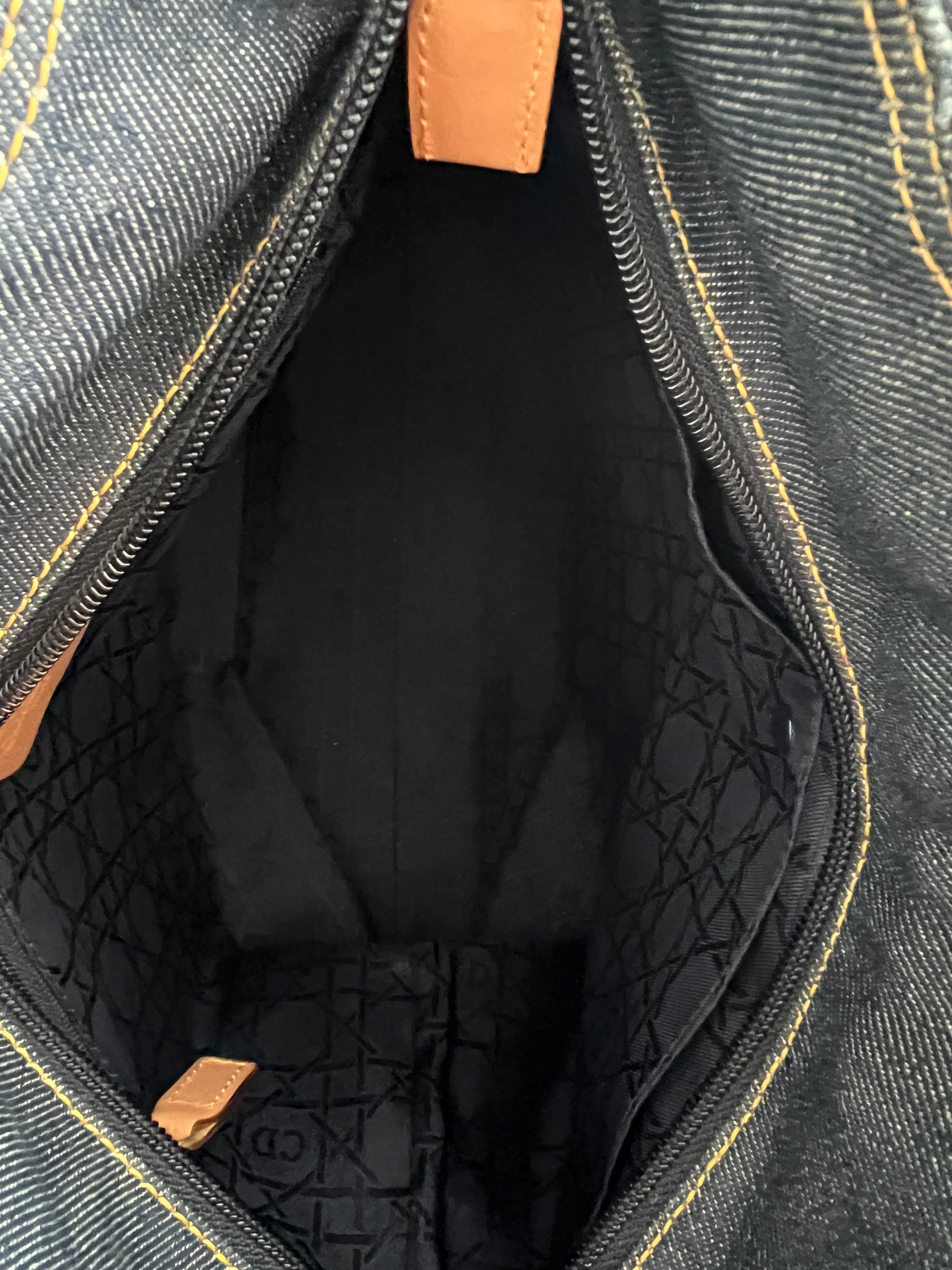 Malice Pearl Denim Tote Bag in Indigo