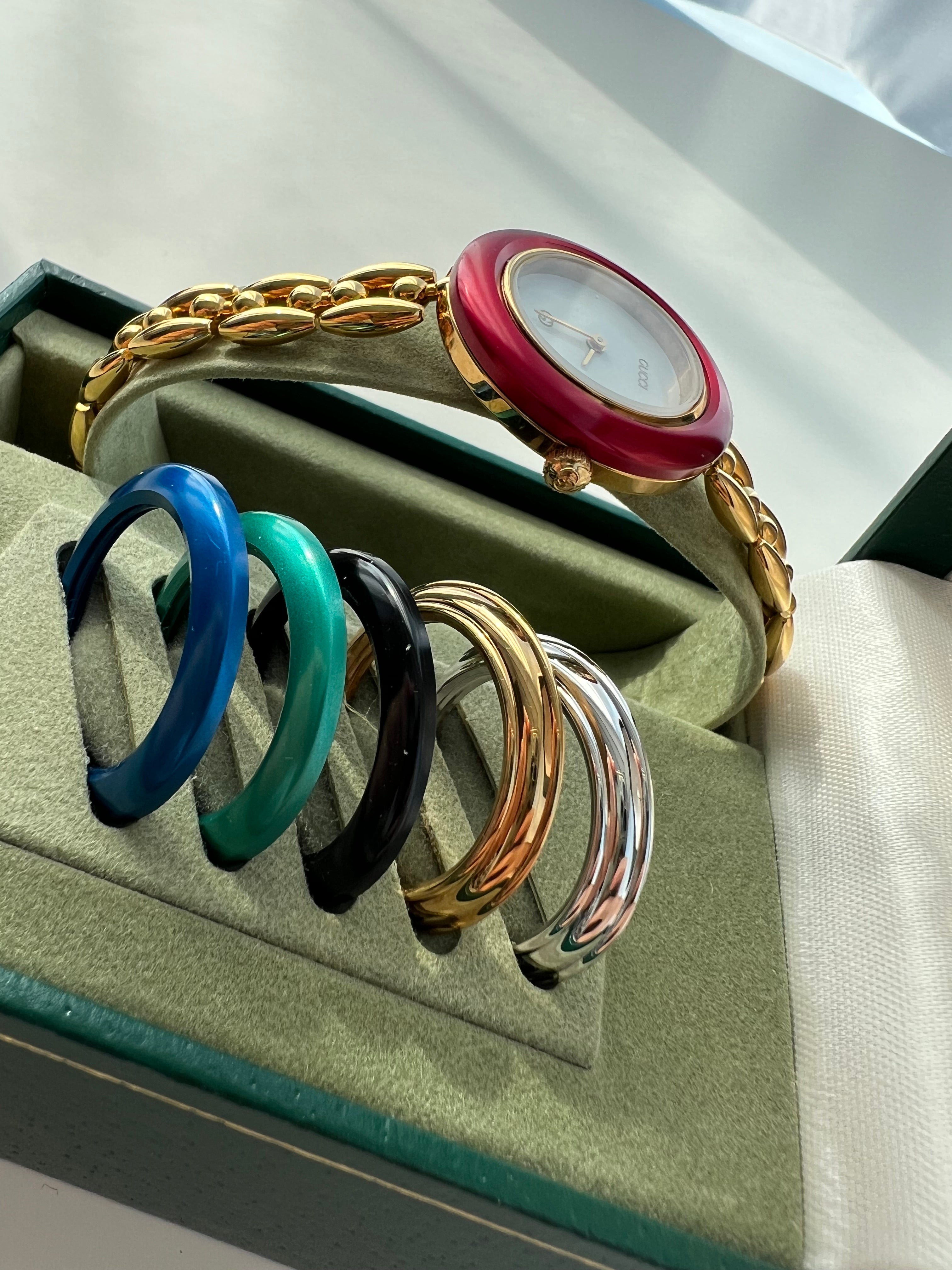 Interchangeable Bezel 6 colors Watch Accessories in Gold