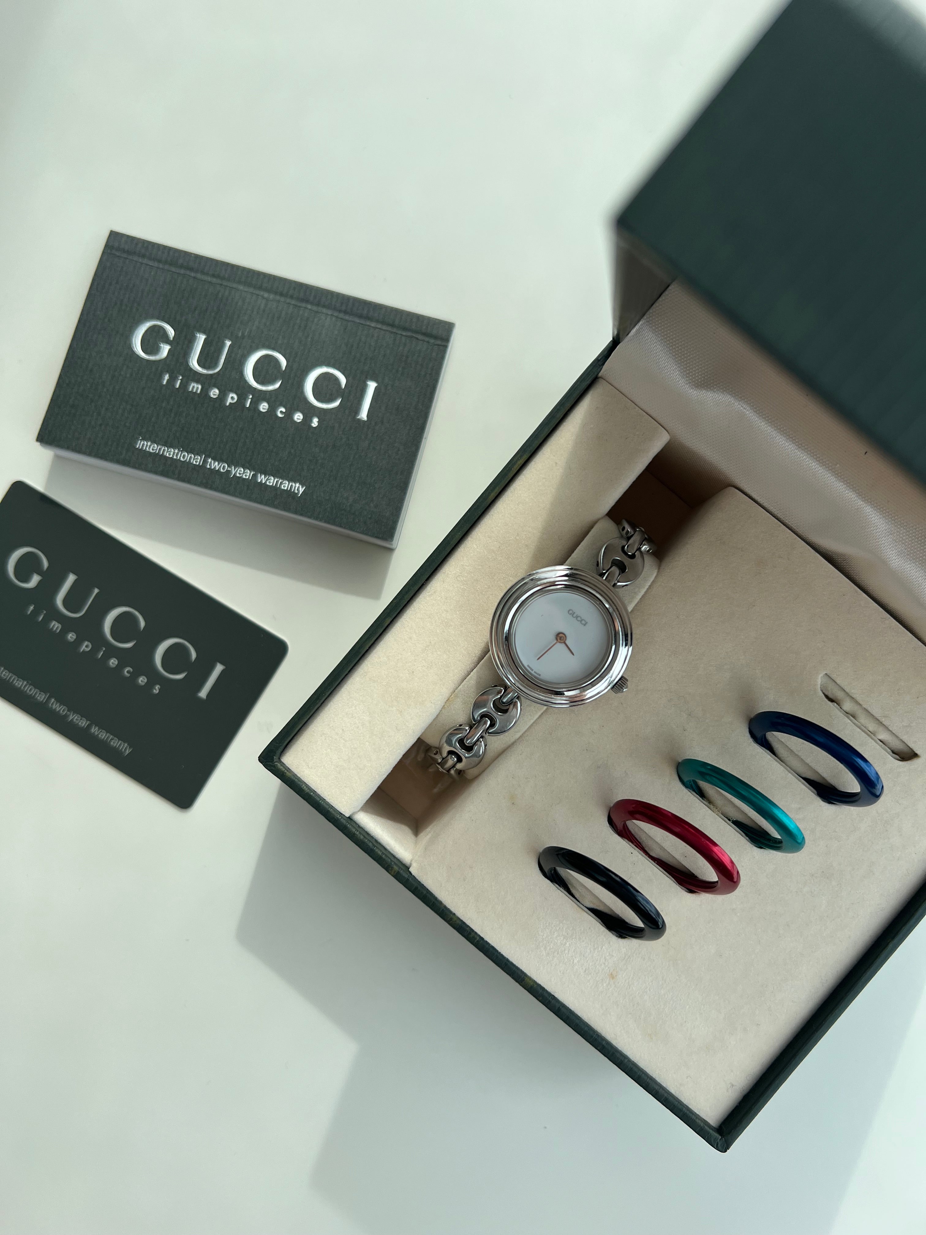 1998 Interchangeable Bezel Watch in Silver 5 colors