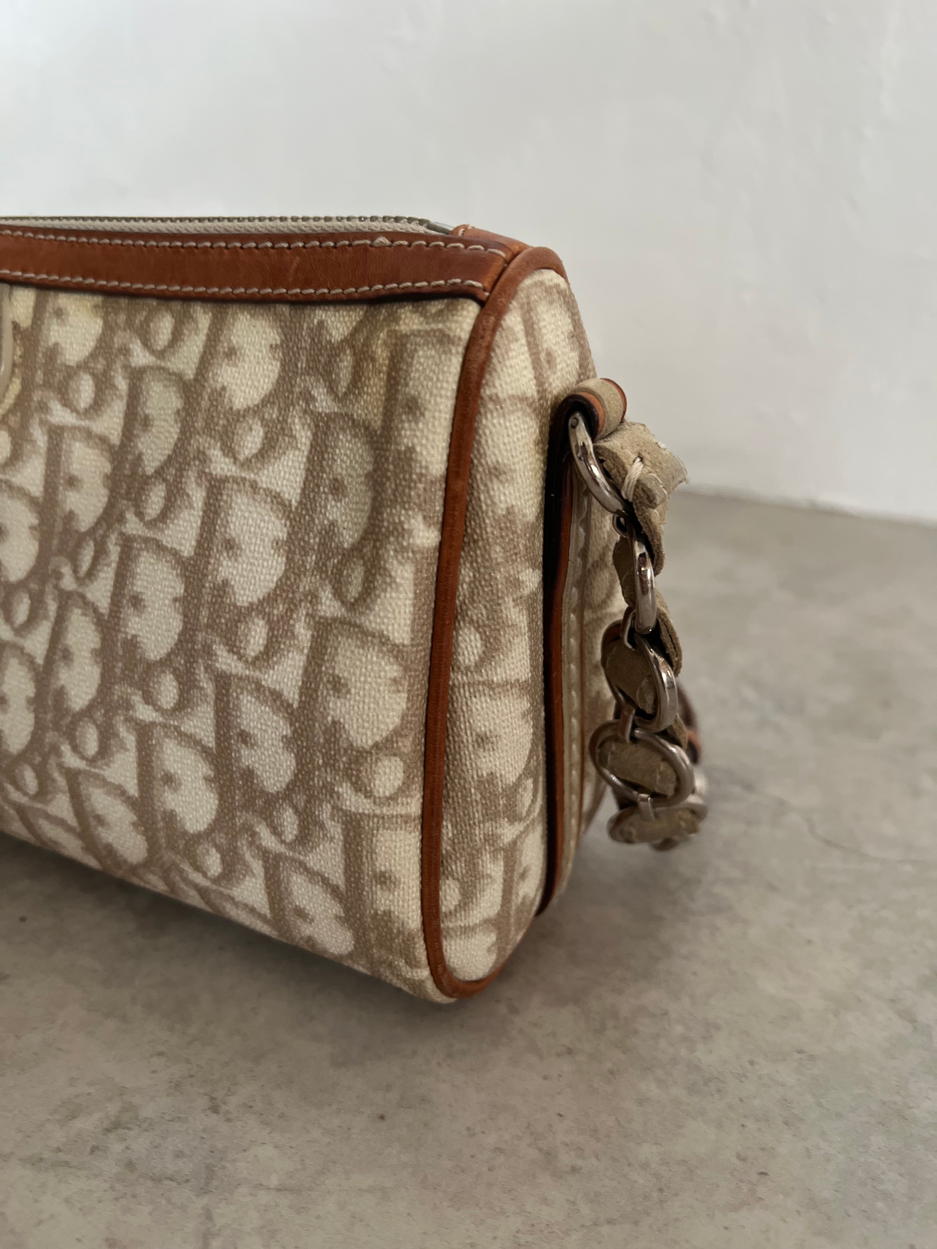 Romantique Shoulder Bag PVC Beige/Pink
