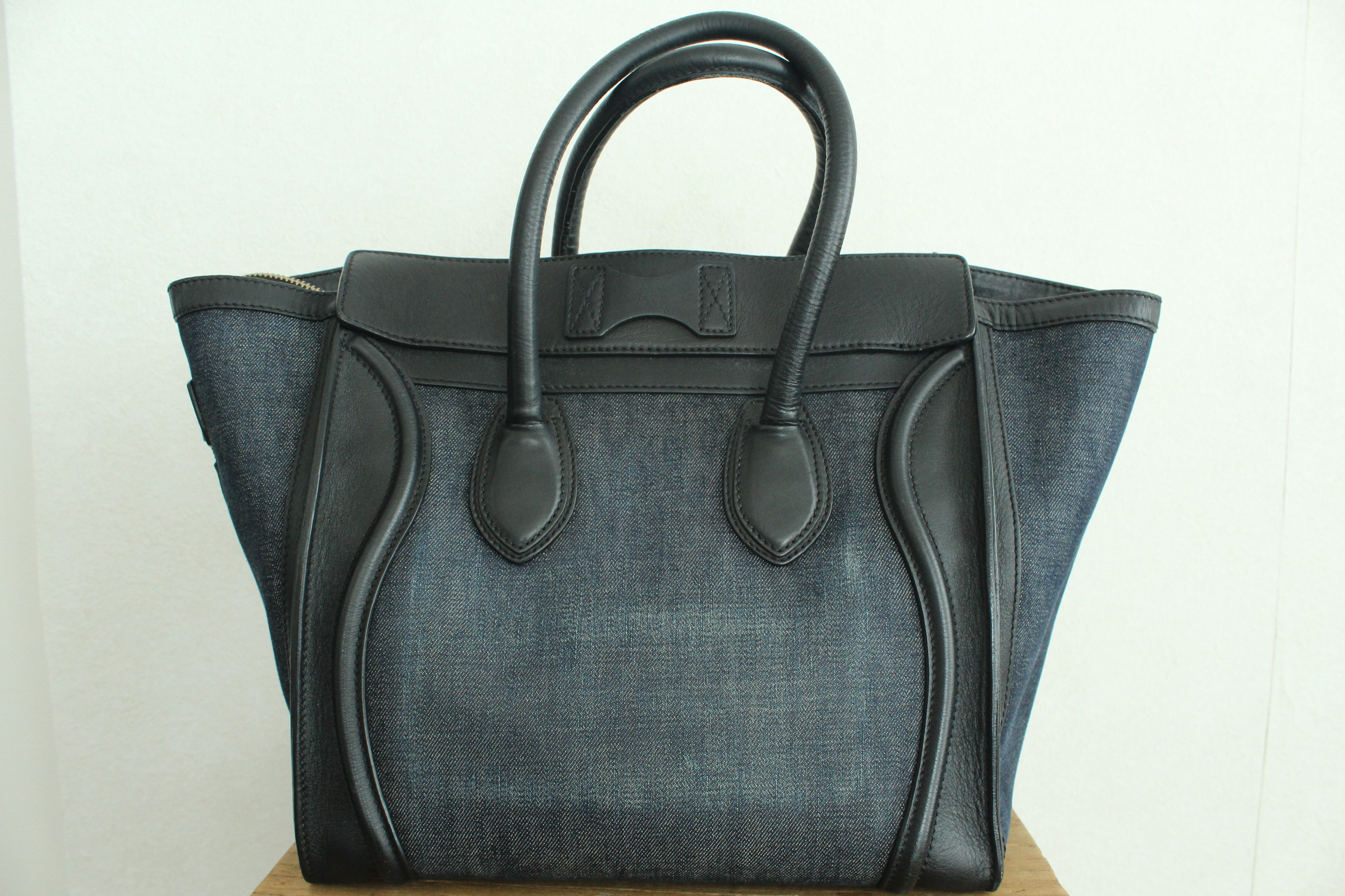 Phamtom Mini luggage in Indigo Denim