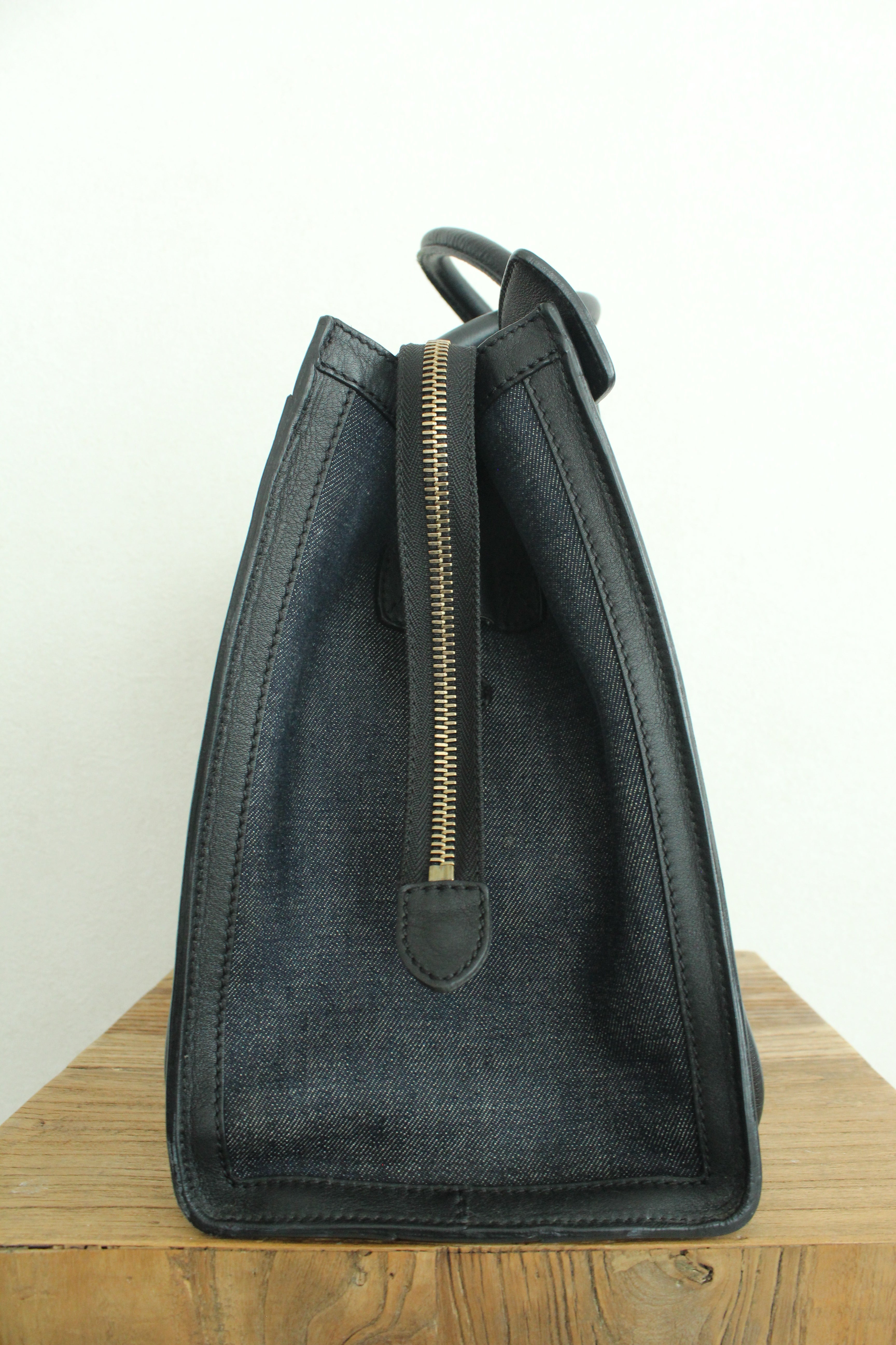Phamtom Mini luggage in Indigo Denim