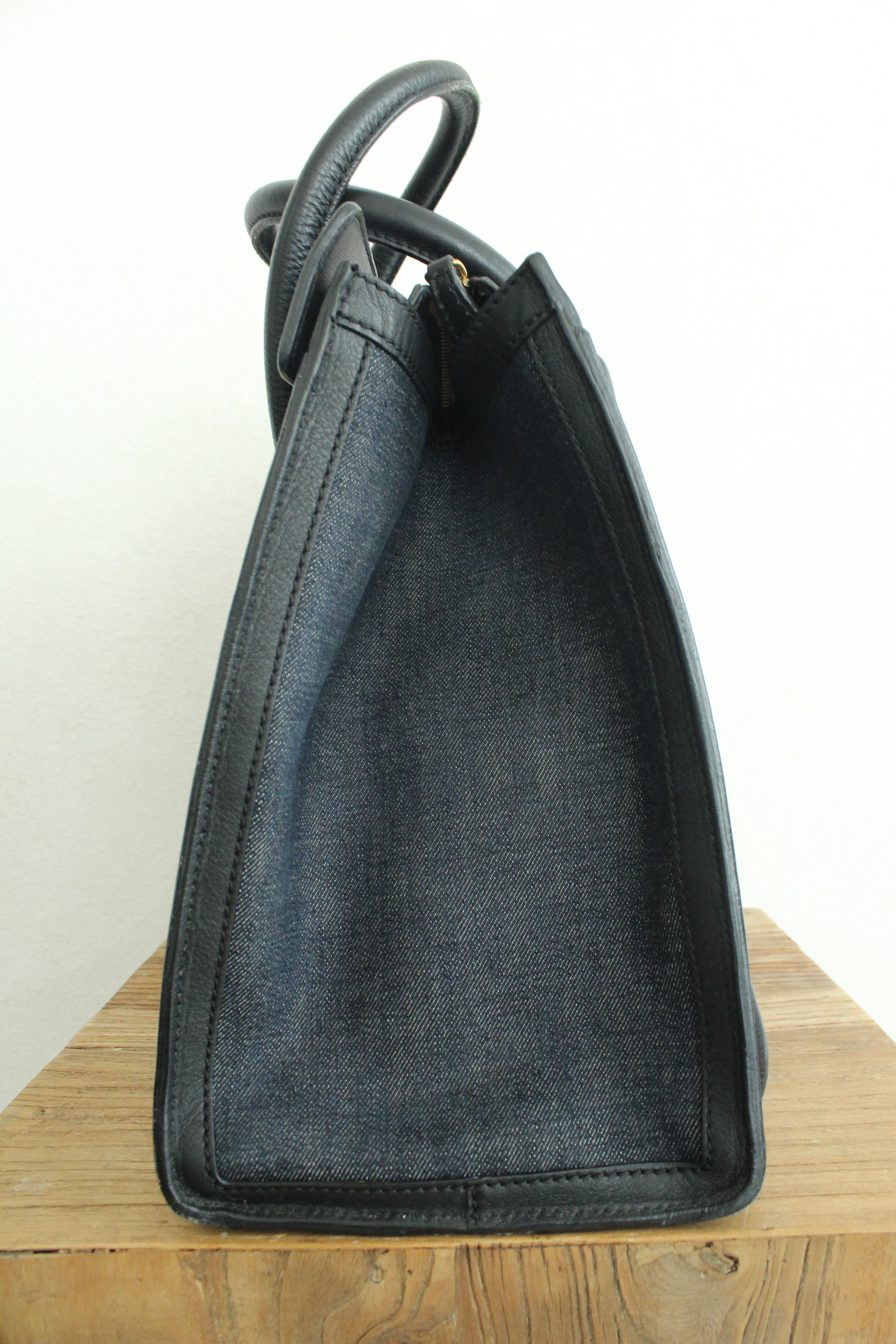 Phamtom Mini luggage in Indigo Denim