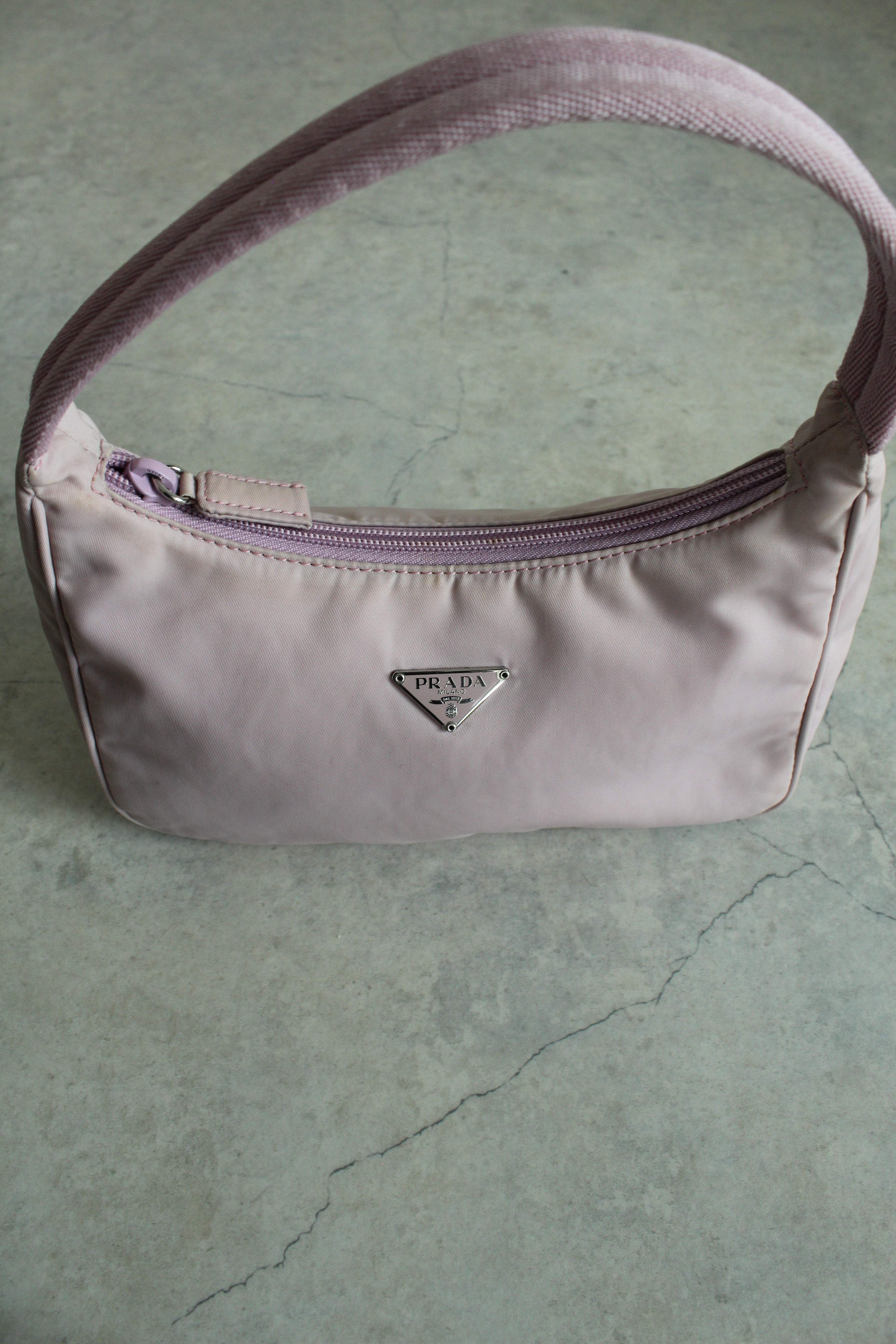 Y2k Pink Nylon Accessory Bag