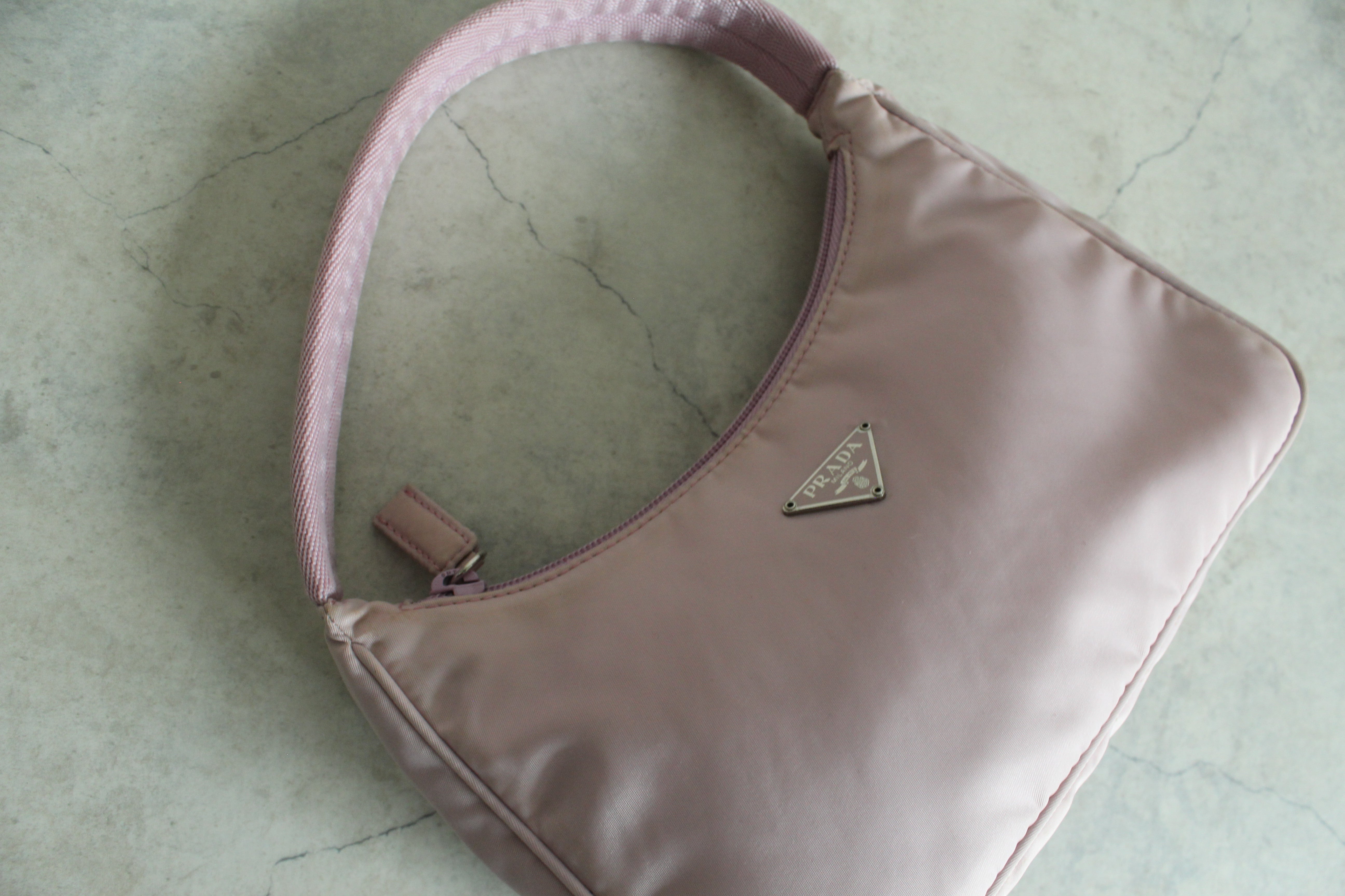 Y2k Pink Nylon Accessory Bag