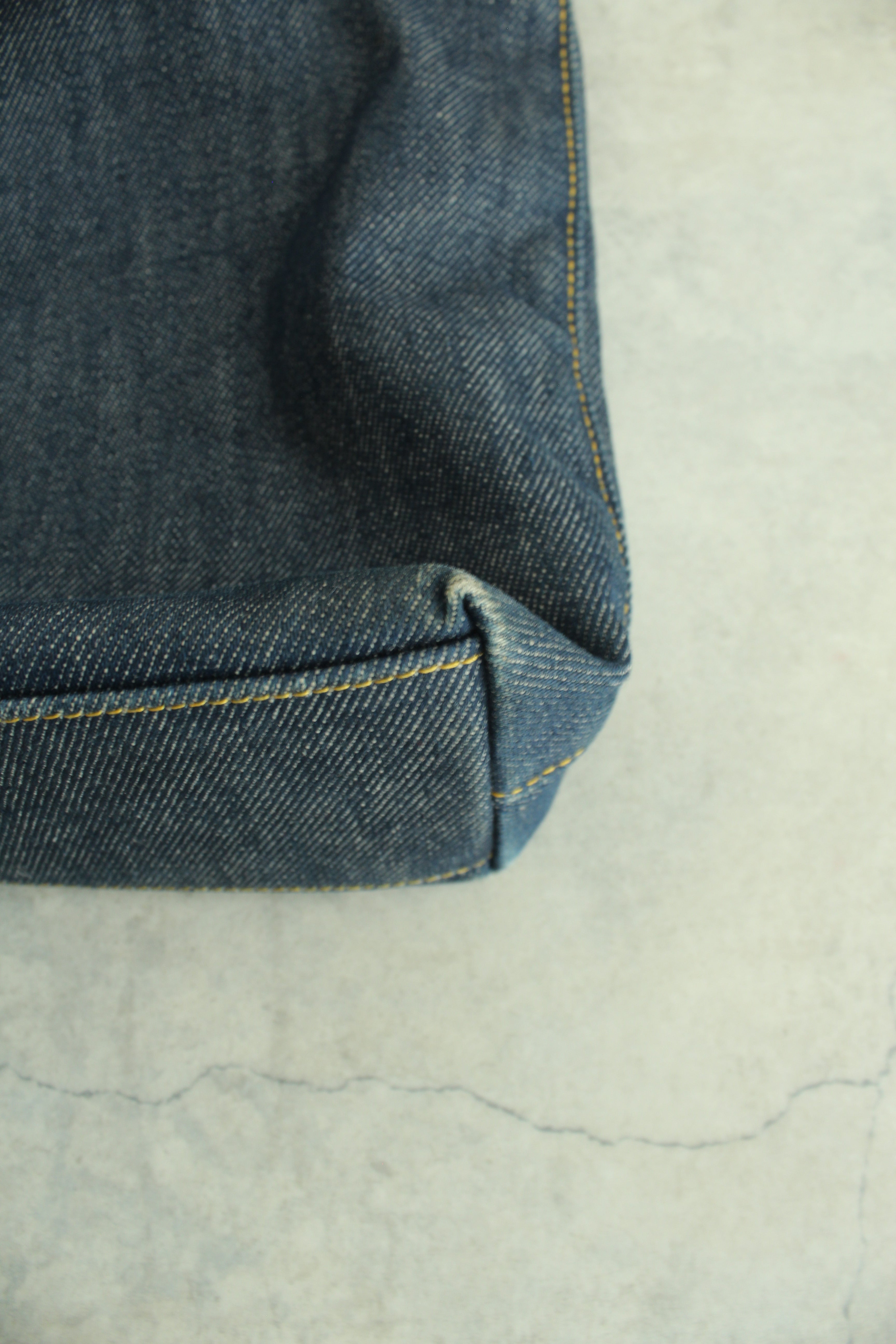 Malice Pearl Denim Tote Bag in Indigo