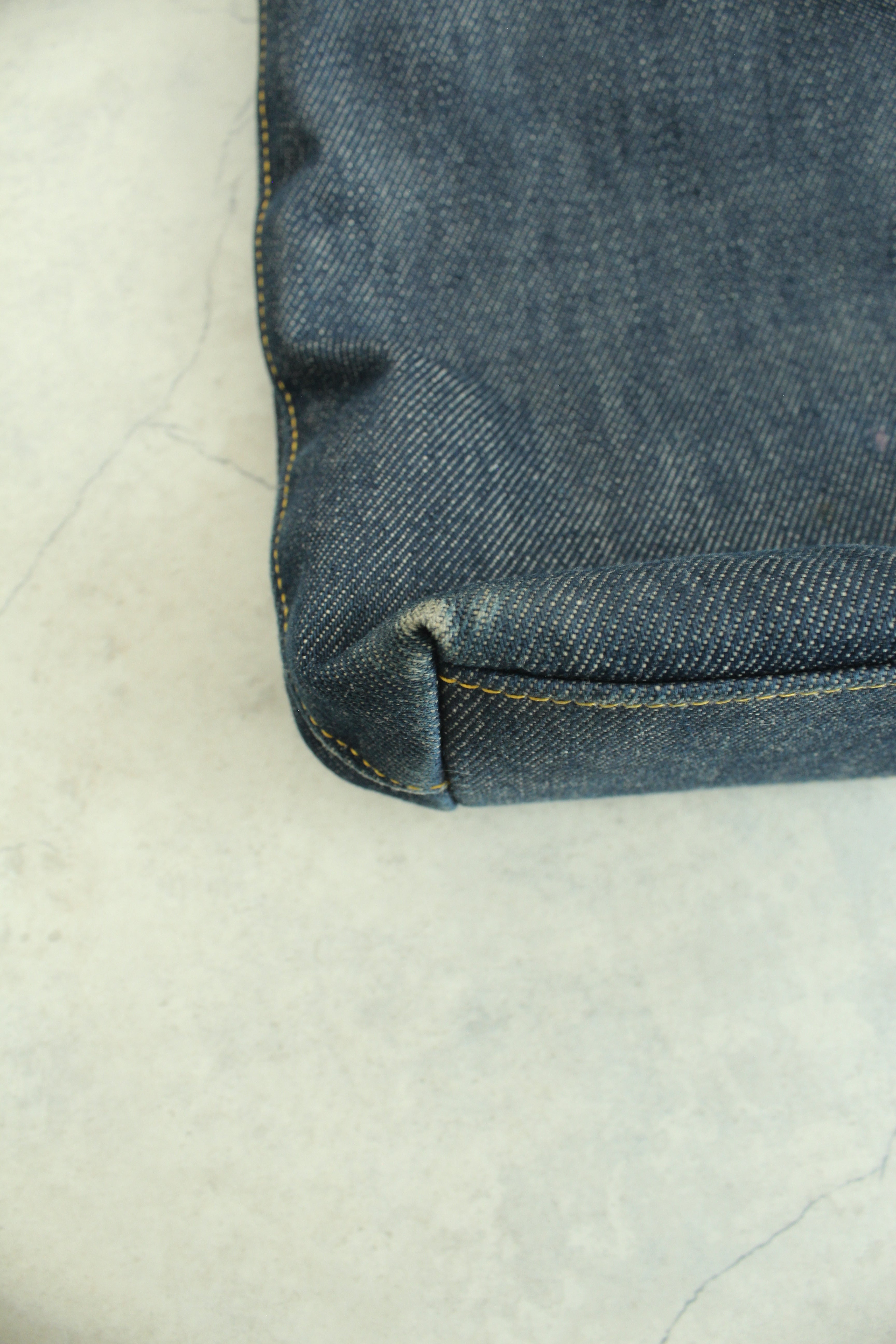Malice Pearl Denim Tote Bag in Indigo