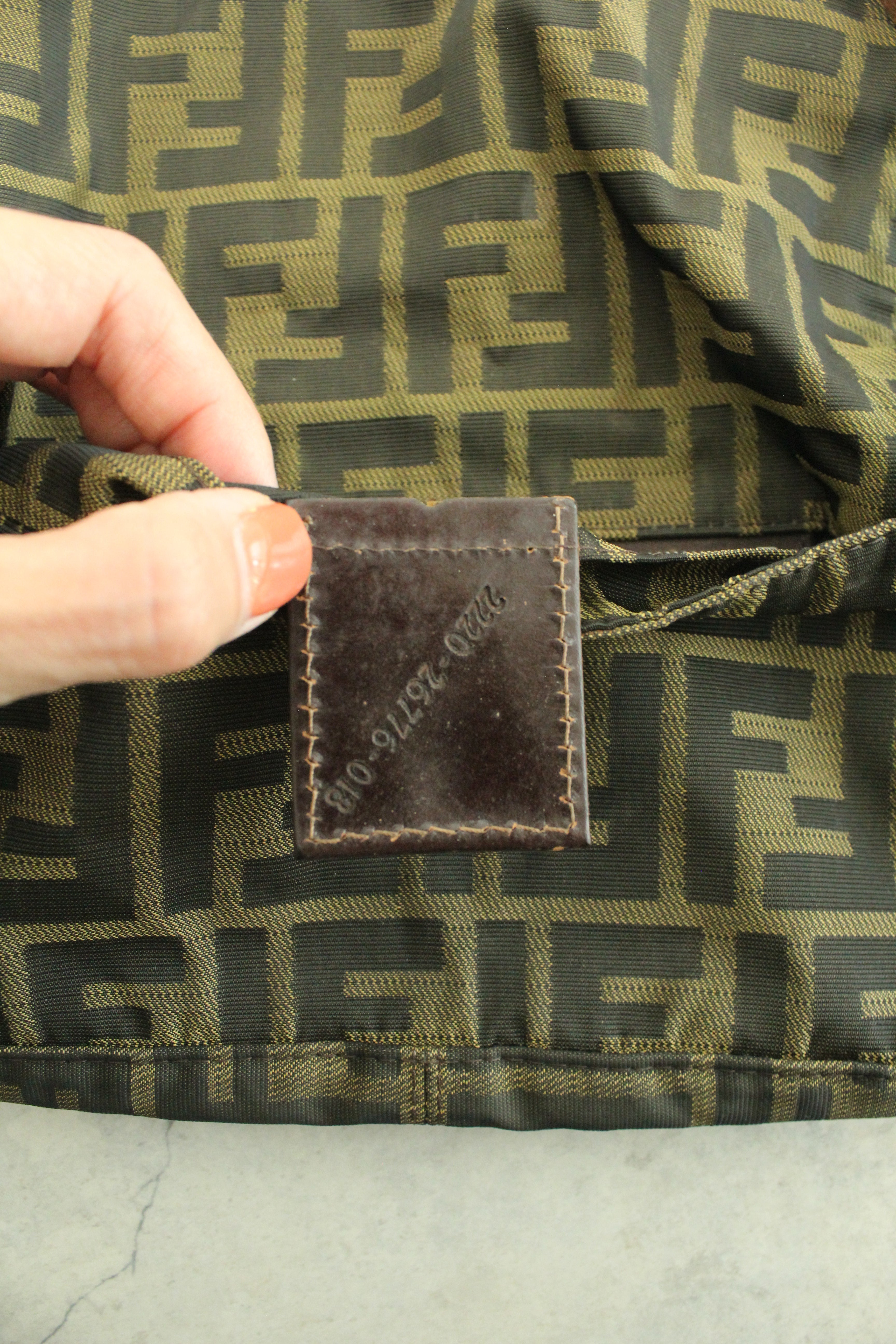 Small zucca baguette handbag