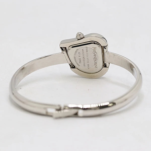 Sculptural heart watch bangle