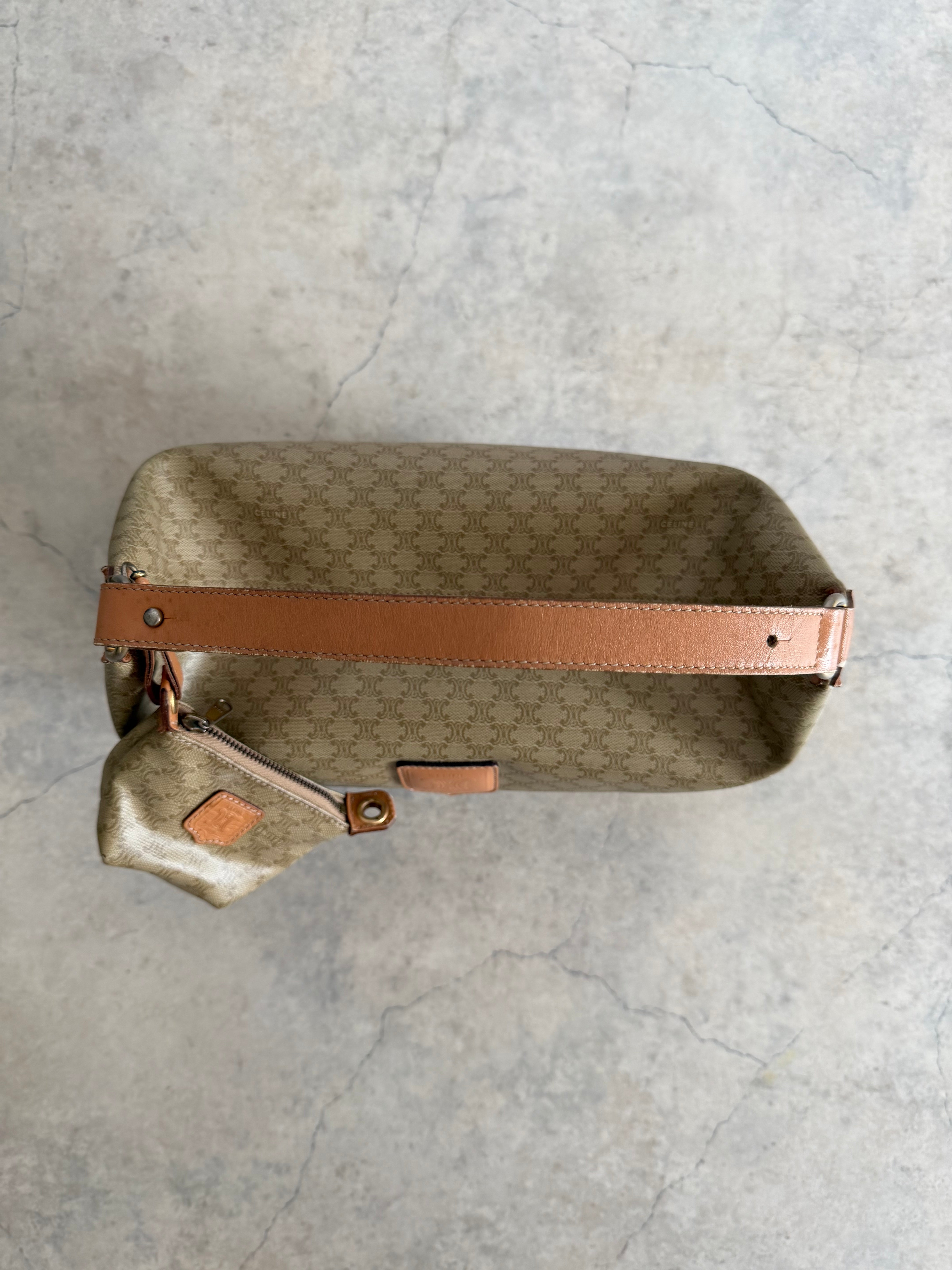 Macadam Monogram Canvas Bag with Matching Mini Pouch